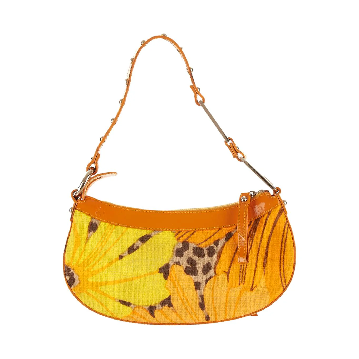 Dolce & Gabbana Orange Cheetah Print Shoulder Bag - Image 2