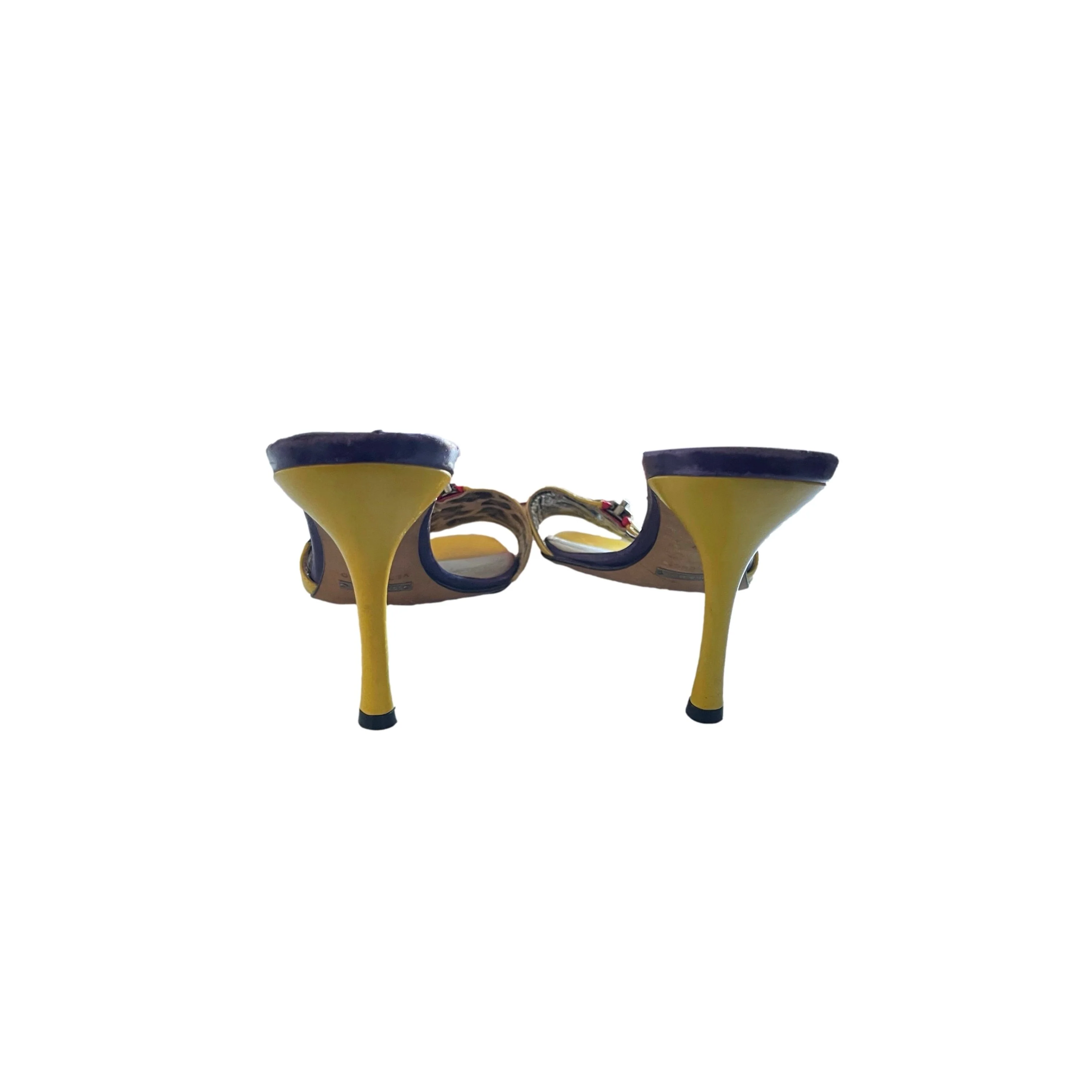 Dolce & Gabbana Yellow '76' Heels - Image 3