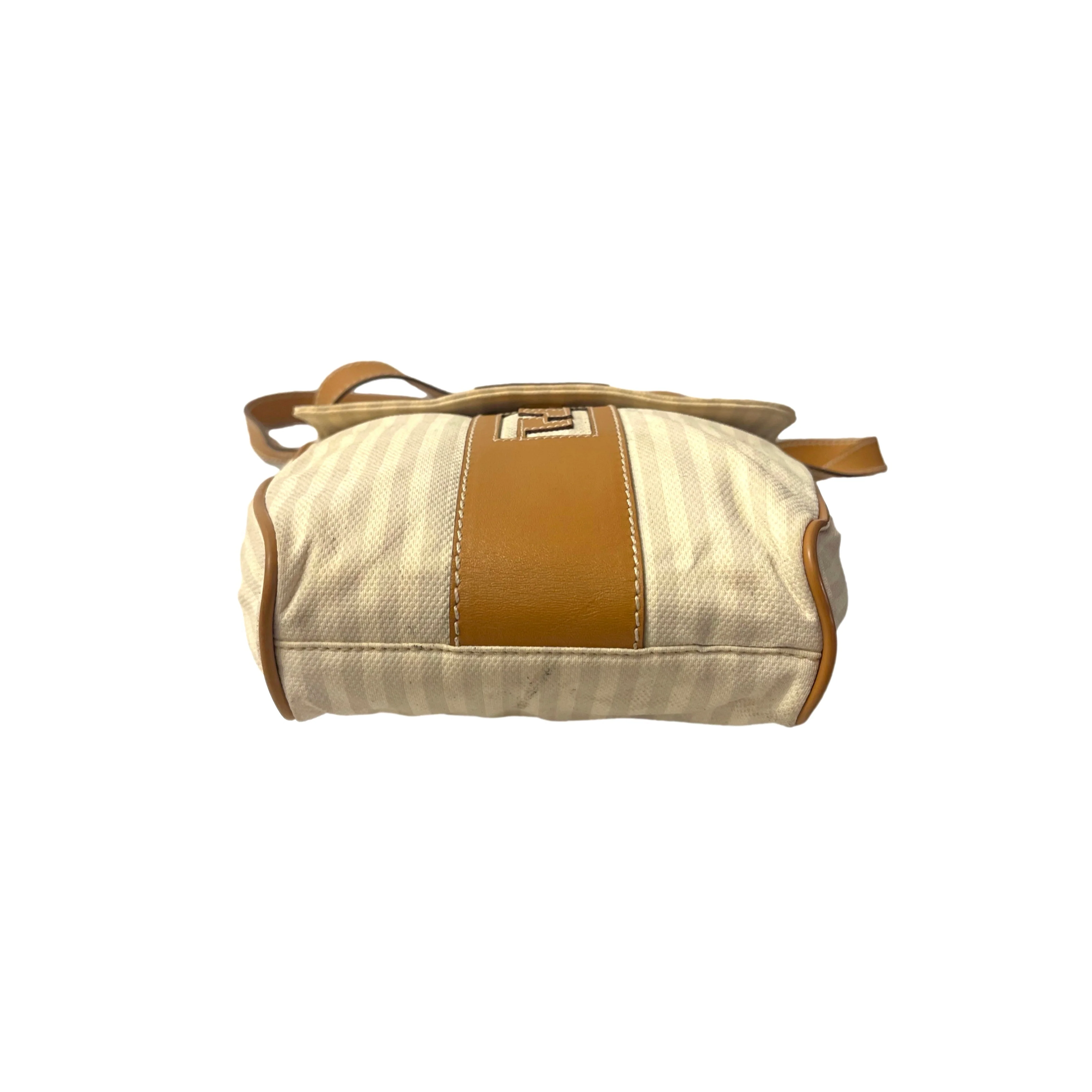Fendi Beige Logo Crossbody Bag - Image 2
