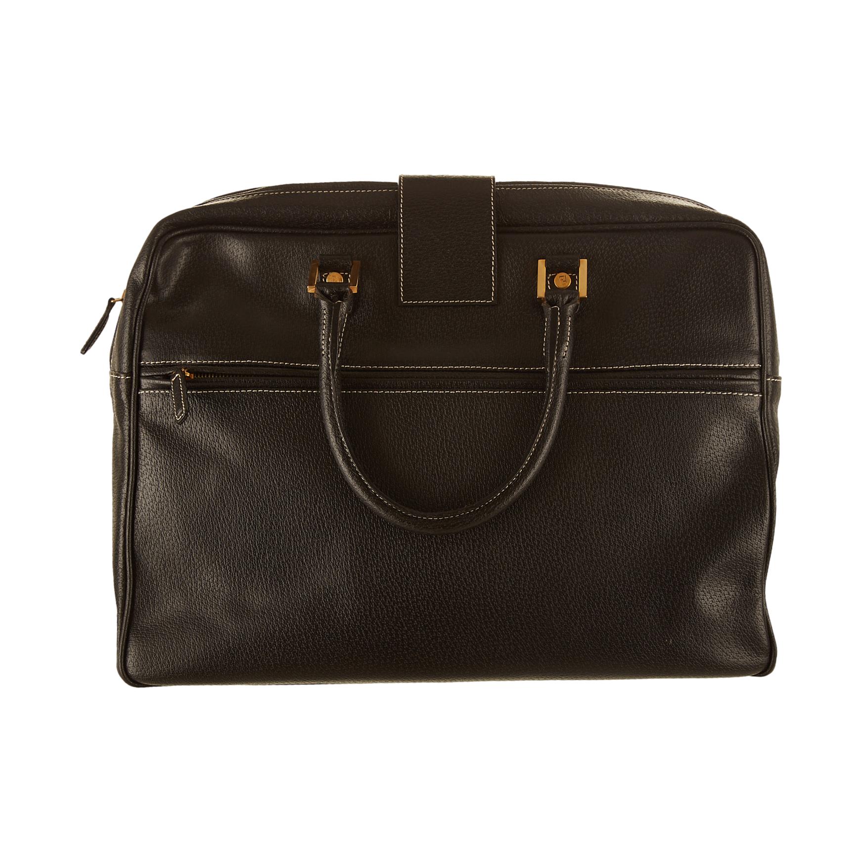 Fendi Black Top Handle Bag - Image 2