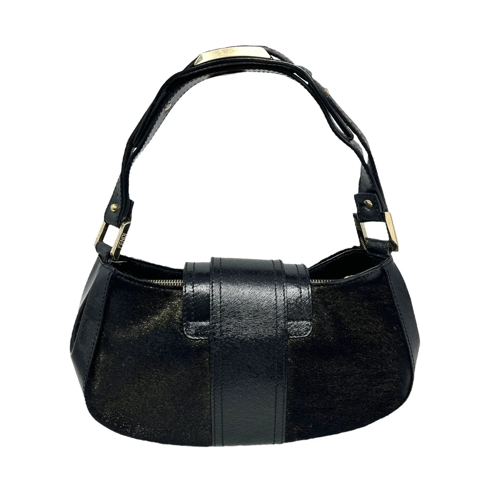 Fendi Black Logo Shoulder Bag - Image 2
