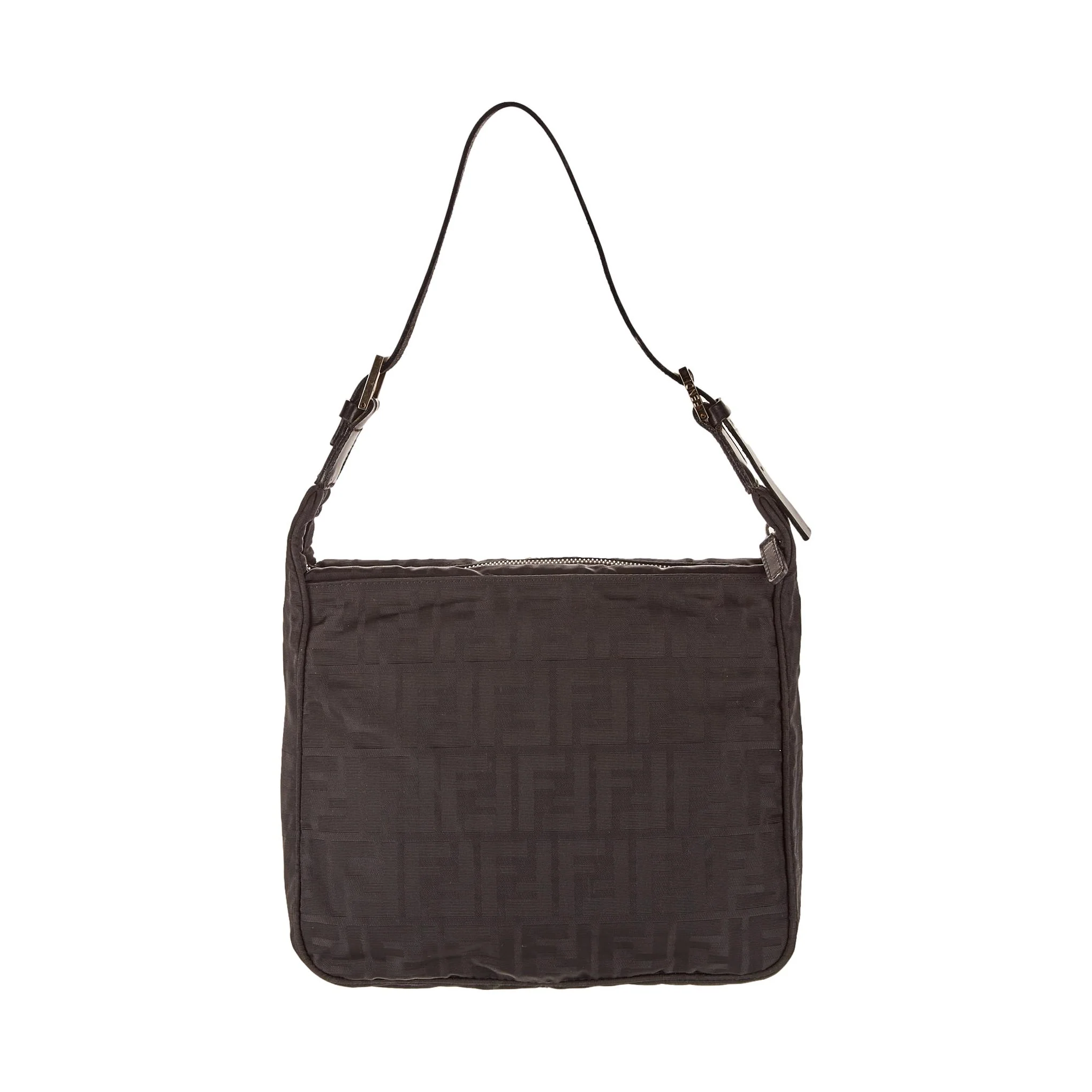 Fendi Black Nylon Logo Shoulder Bag - Image 2