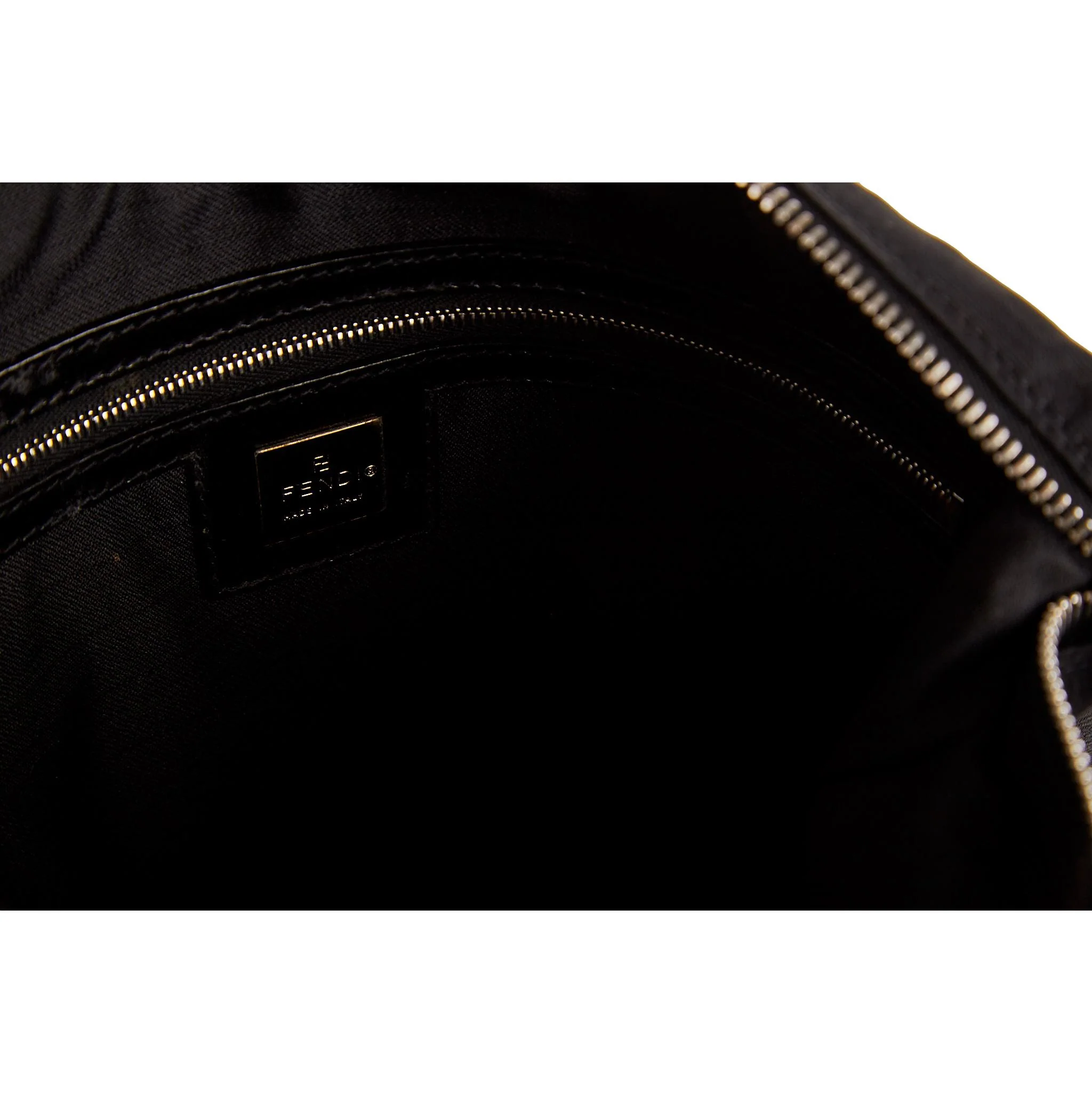 Fendi Black Nylon Logo Shoulder Bag - Image 4