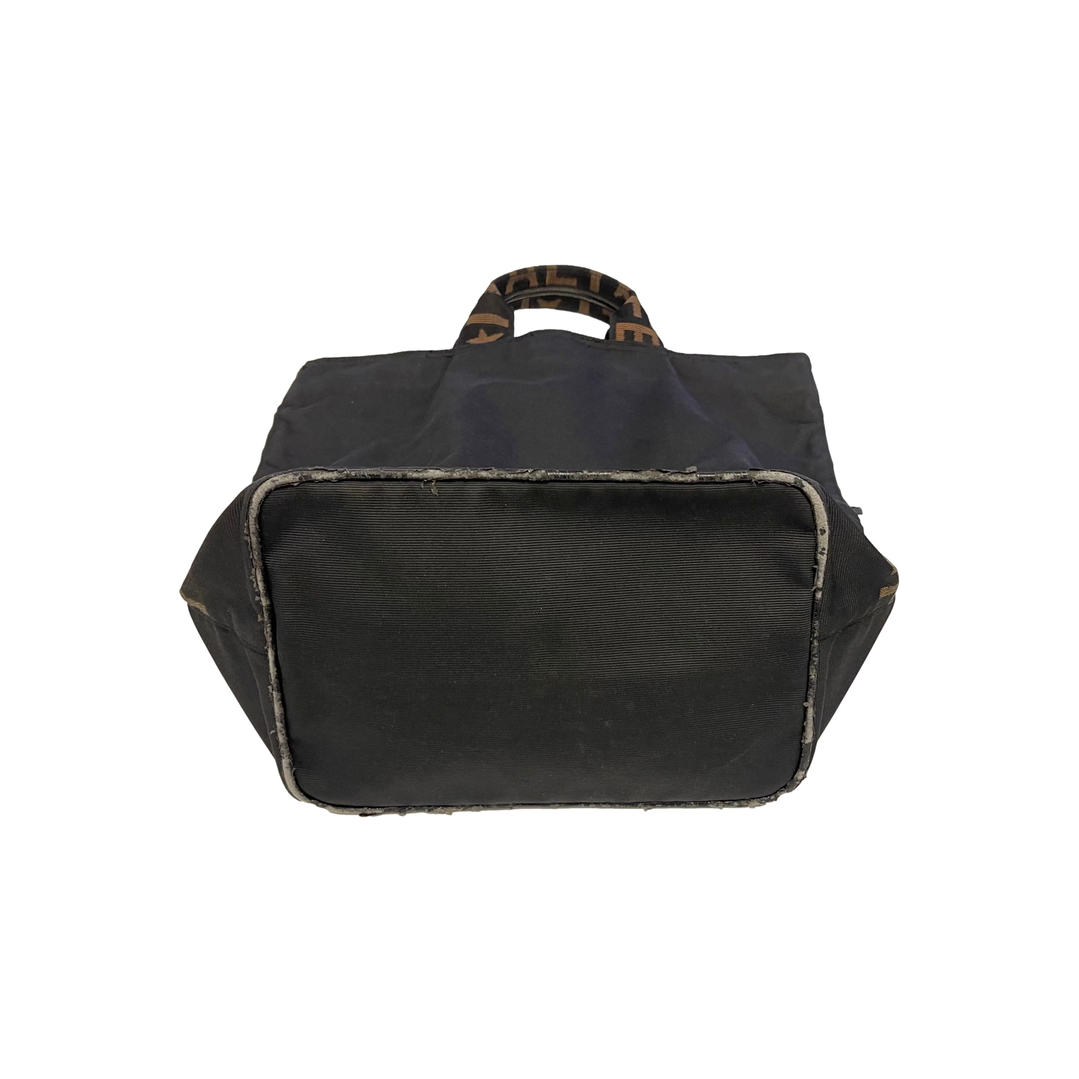 Fendi Black Nylon Top Handle Tote - Image 2