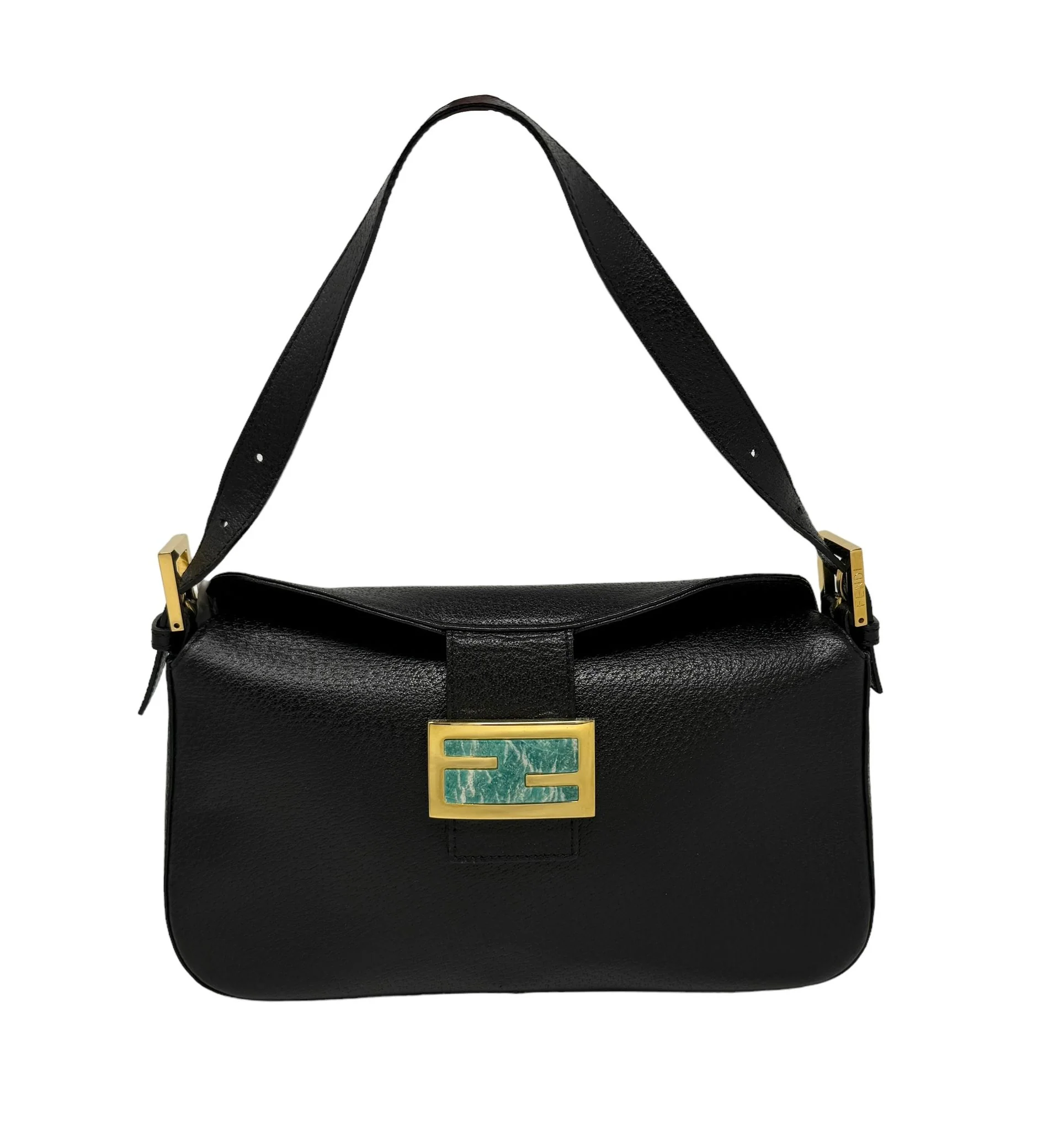 Fendi Black Leather Shoulder Bag