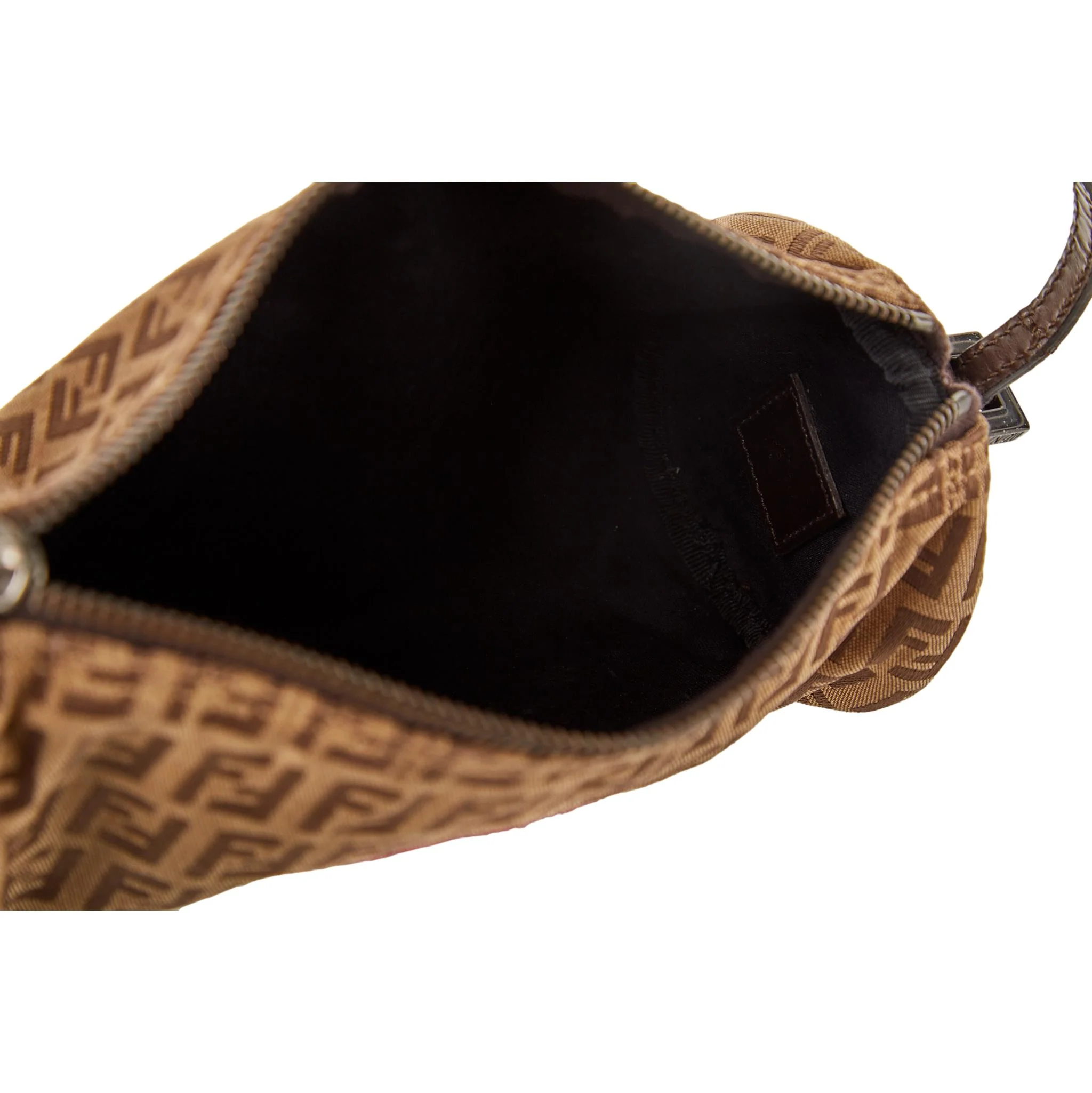 Fendi Brown Logo Cylinder Bag - Image 4