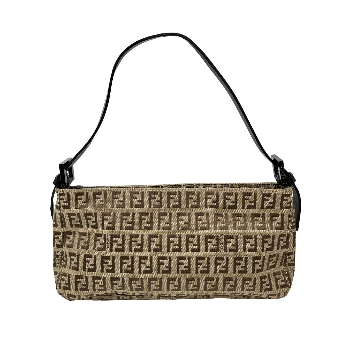 Fendi Brown Logo Mini Shoulder Bag - Image 2