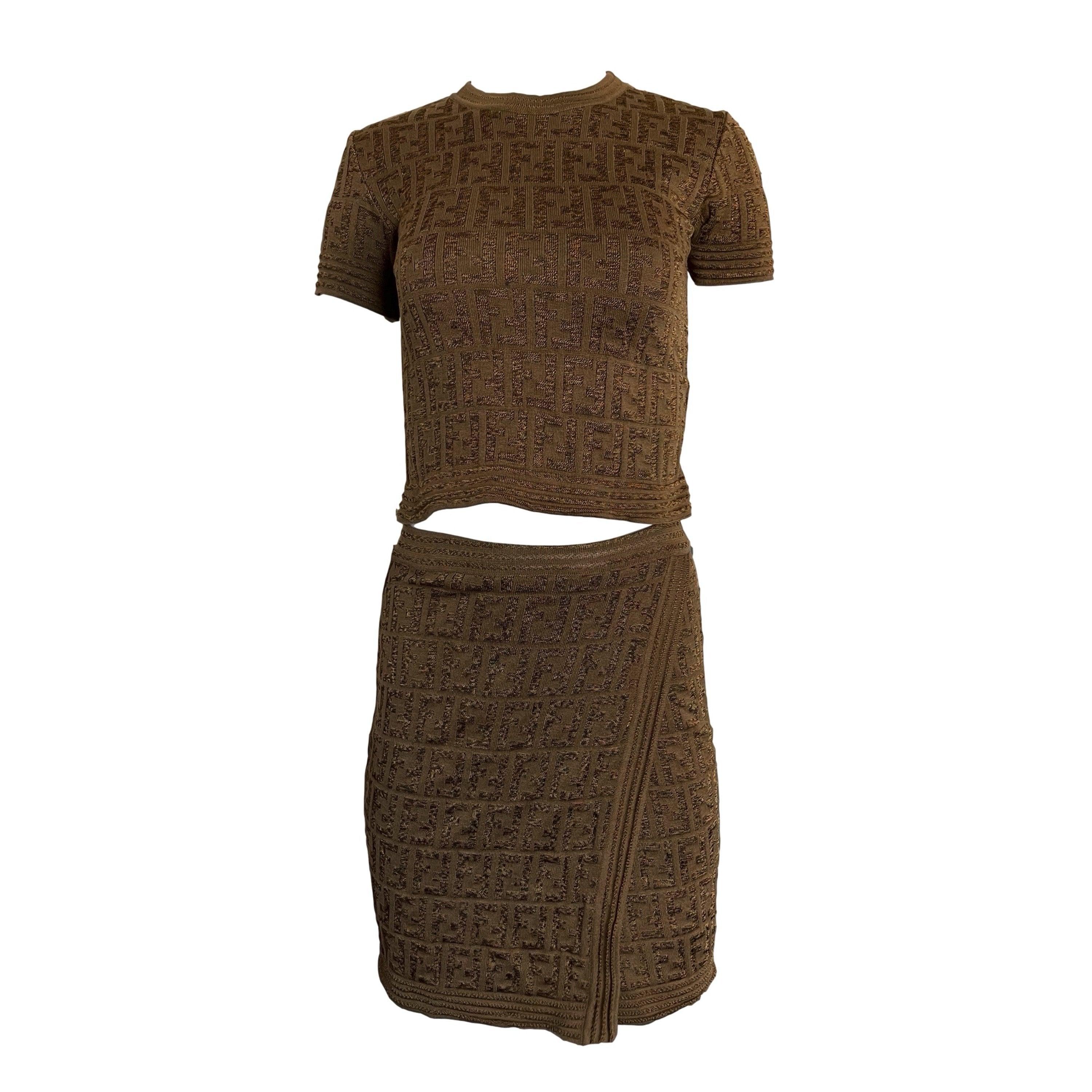 Fendi Brown Monogram Set
