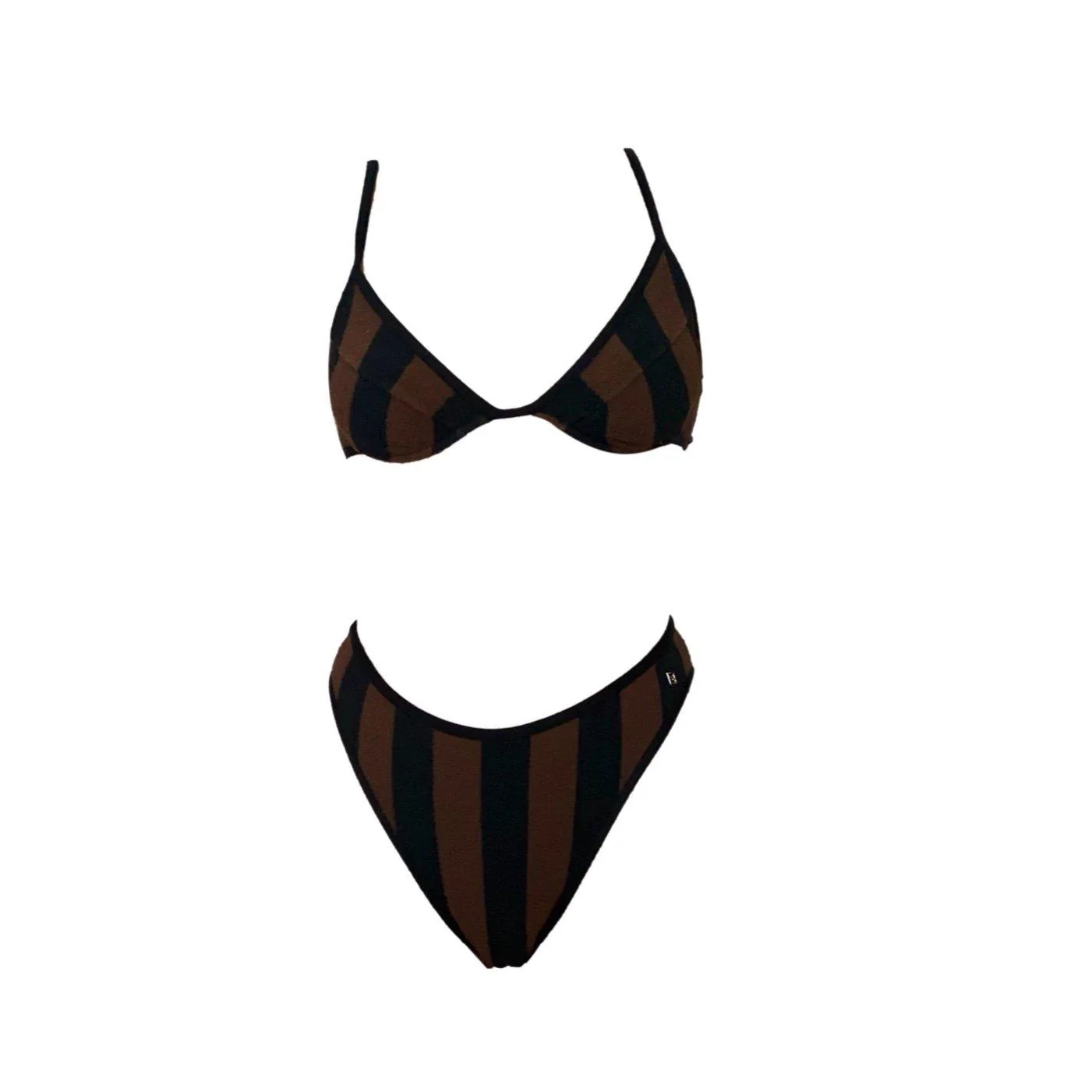 Fendi Brown Terry Bikini