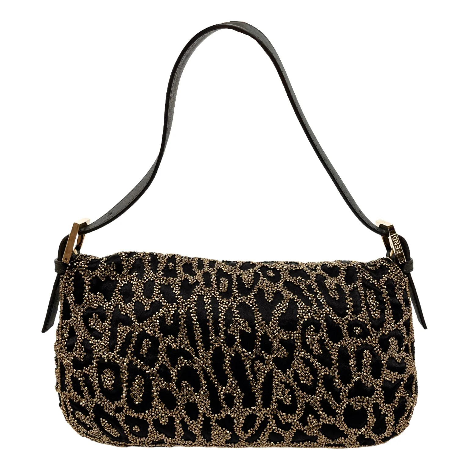 Fendi Cheetah Beaded Baguette Bag - Image 2