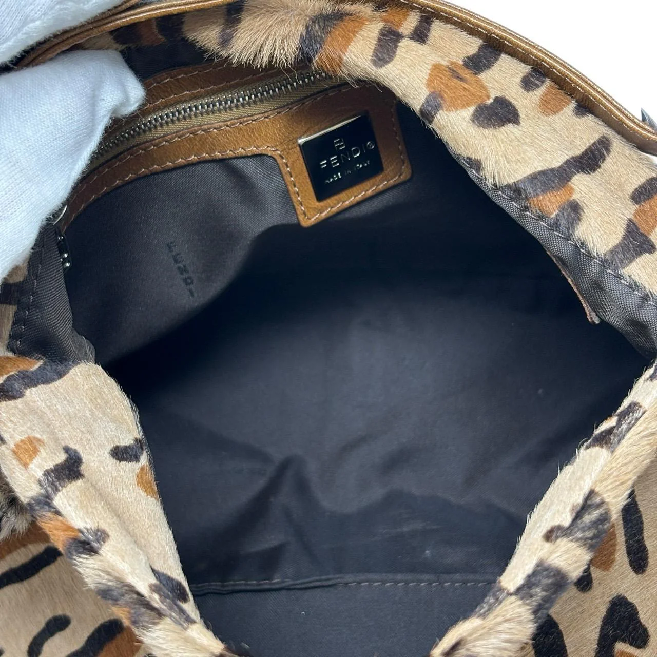 Fendi Cheetah Calf Hair Baguette - Image 4