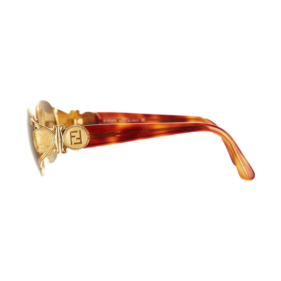 Fendi Gold Logo Sunglasses - Image 3