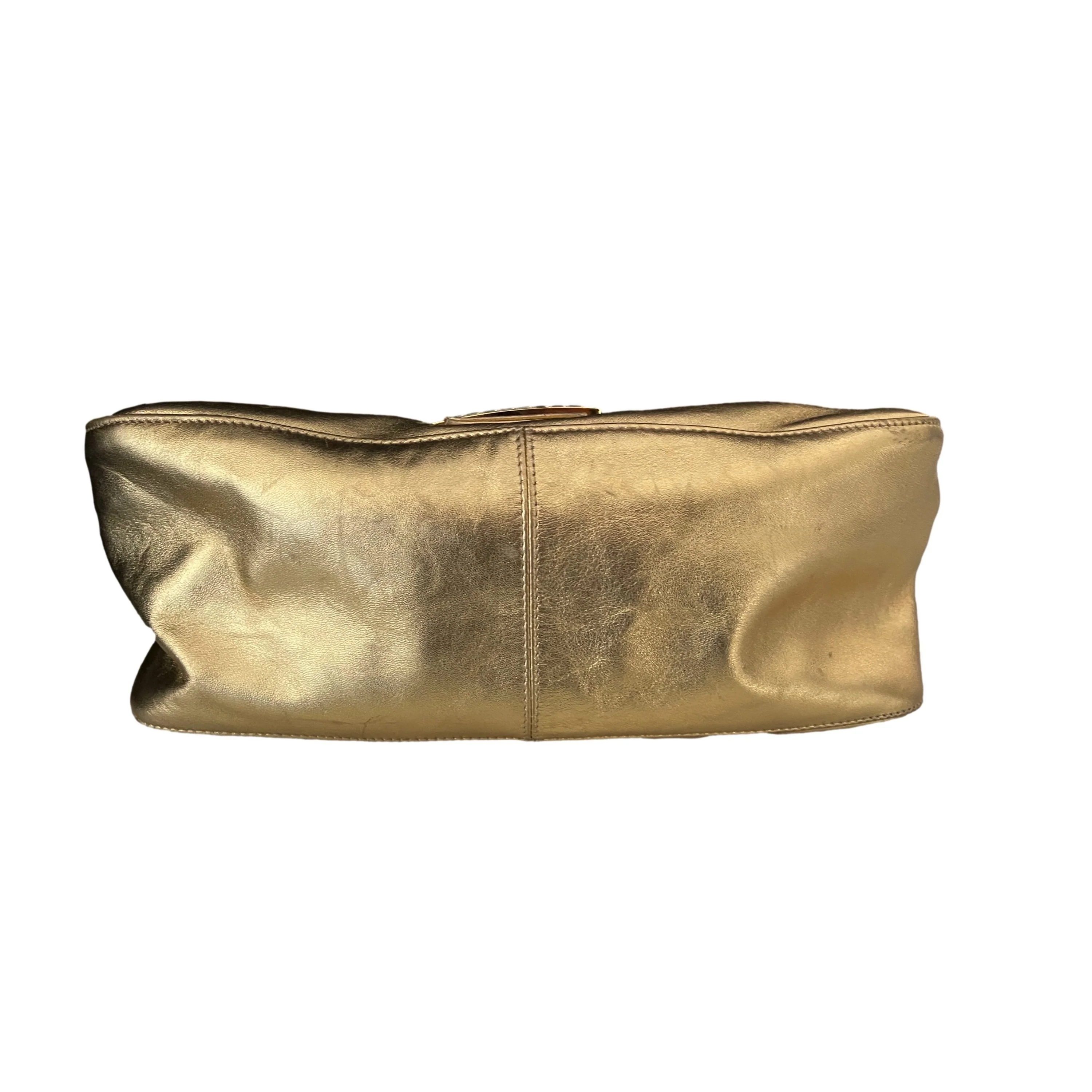 Fendi Gold Shimmer Shoulder Bag - Image 3