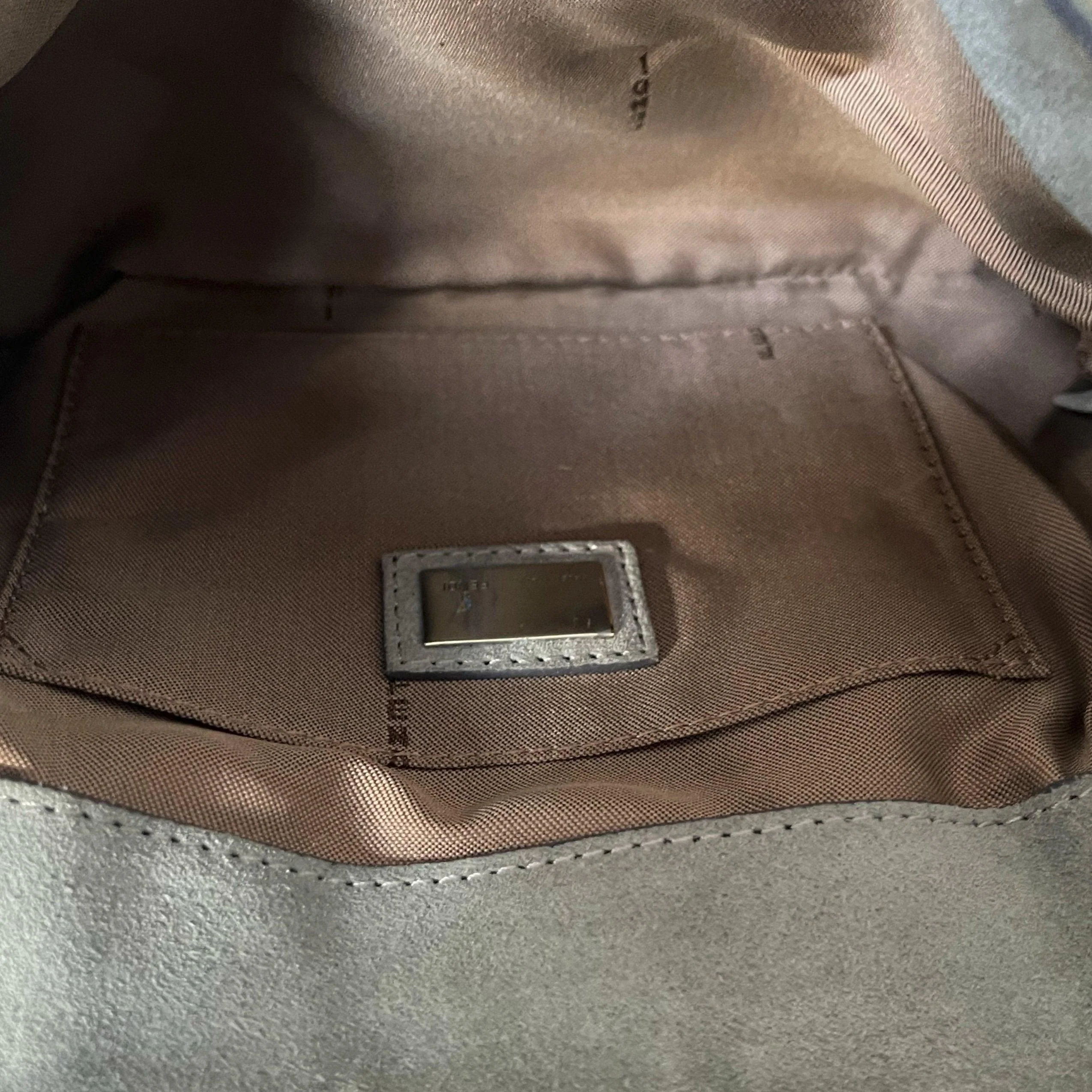 Fendi Green Mixed Media Shoulder Bag - Image 3