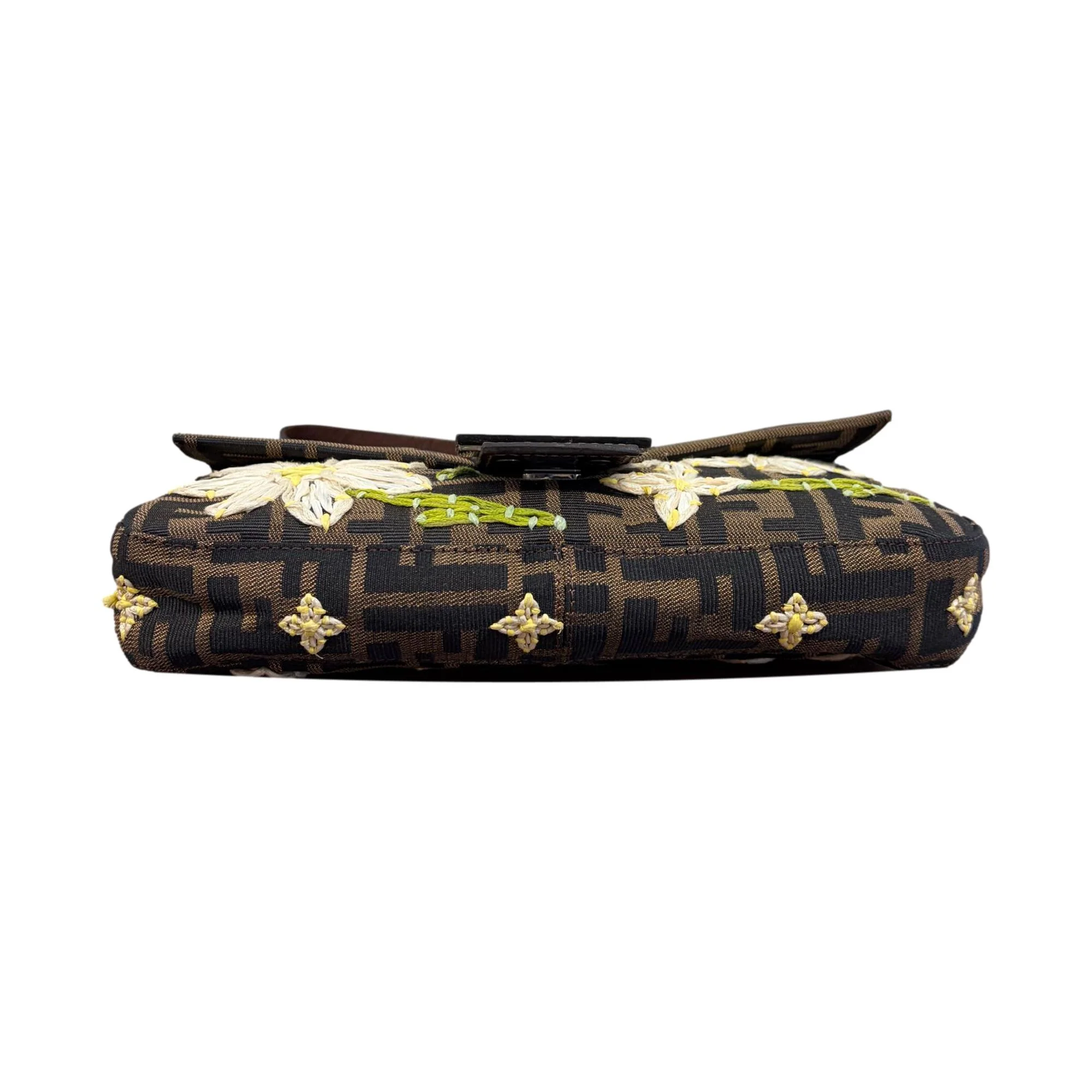 Fendi Logo Floral Baguette - Image 4