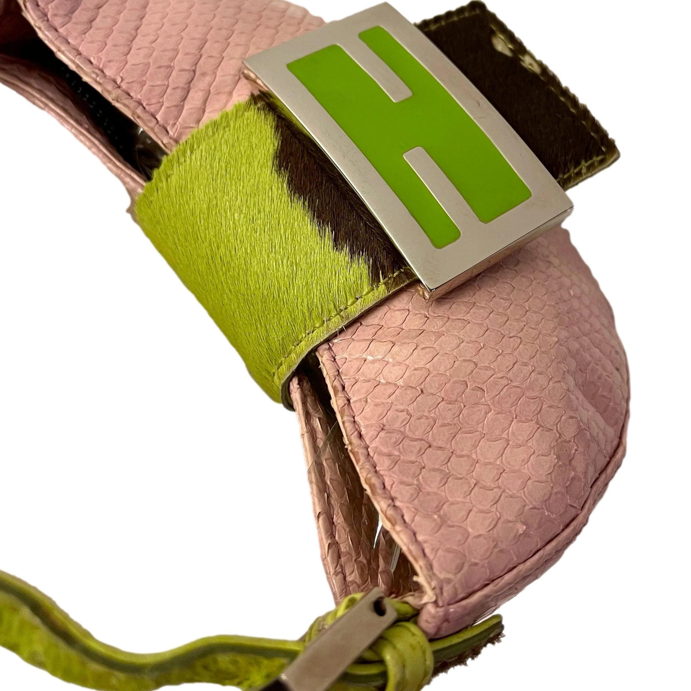 Fendi Mini Snakeskin Croissant Bag - Image 3