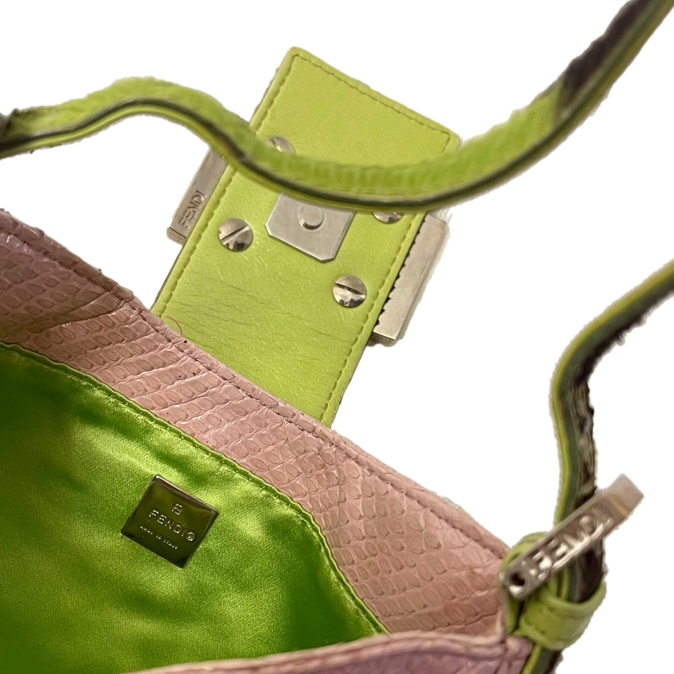 Fendi Mini Snakeskin Croissant Bag - Image 4