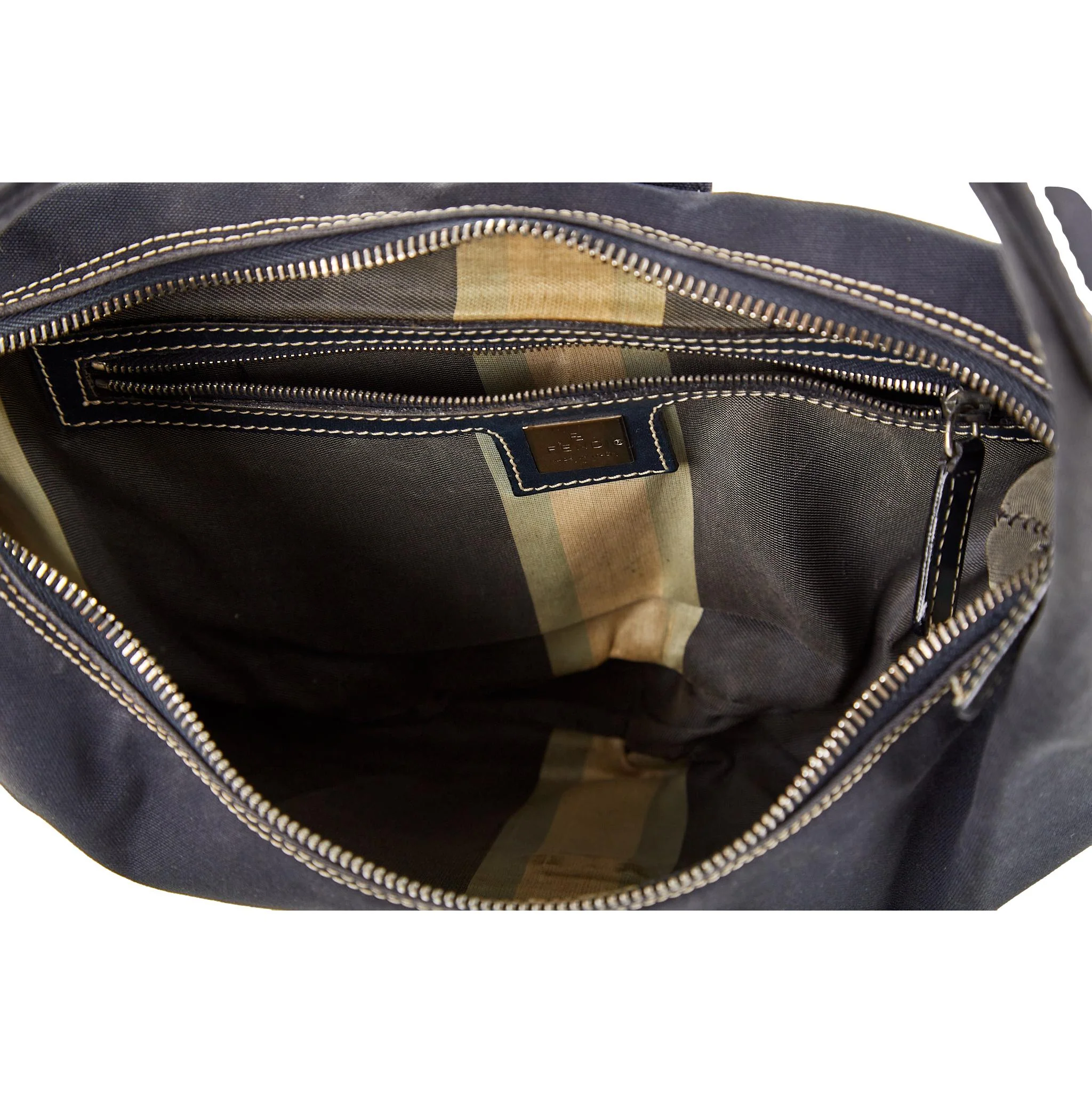 Fendi Navy Logo Shoulder Bag - Image 4