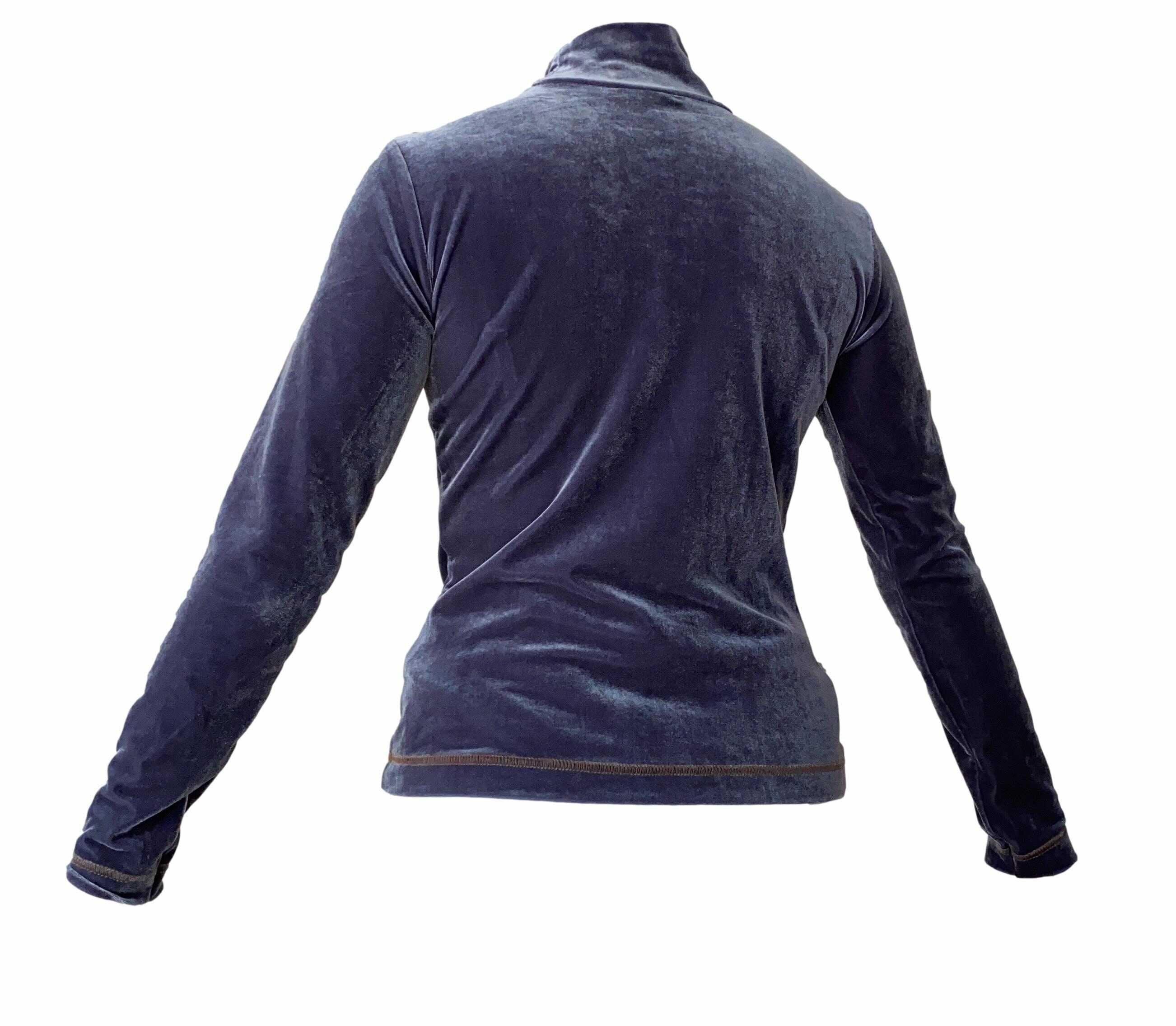 Fendi Navy Velour Turtle Neck - Image 2