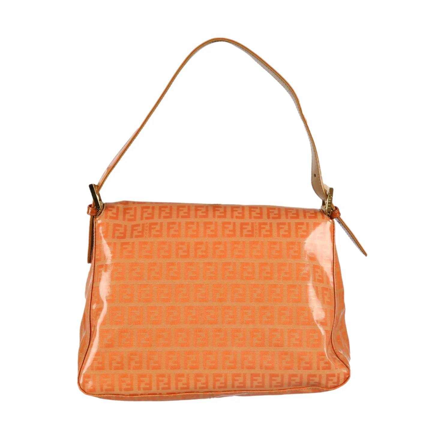 Fendi Orange Logo Baguette - Image 2