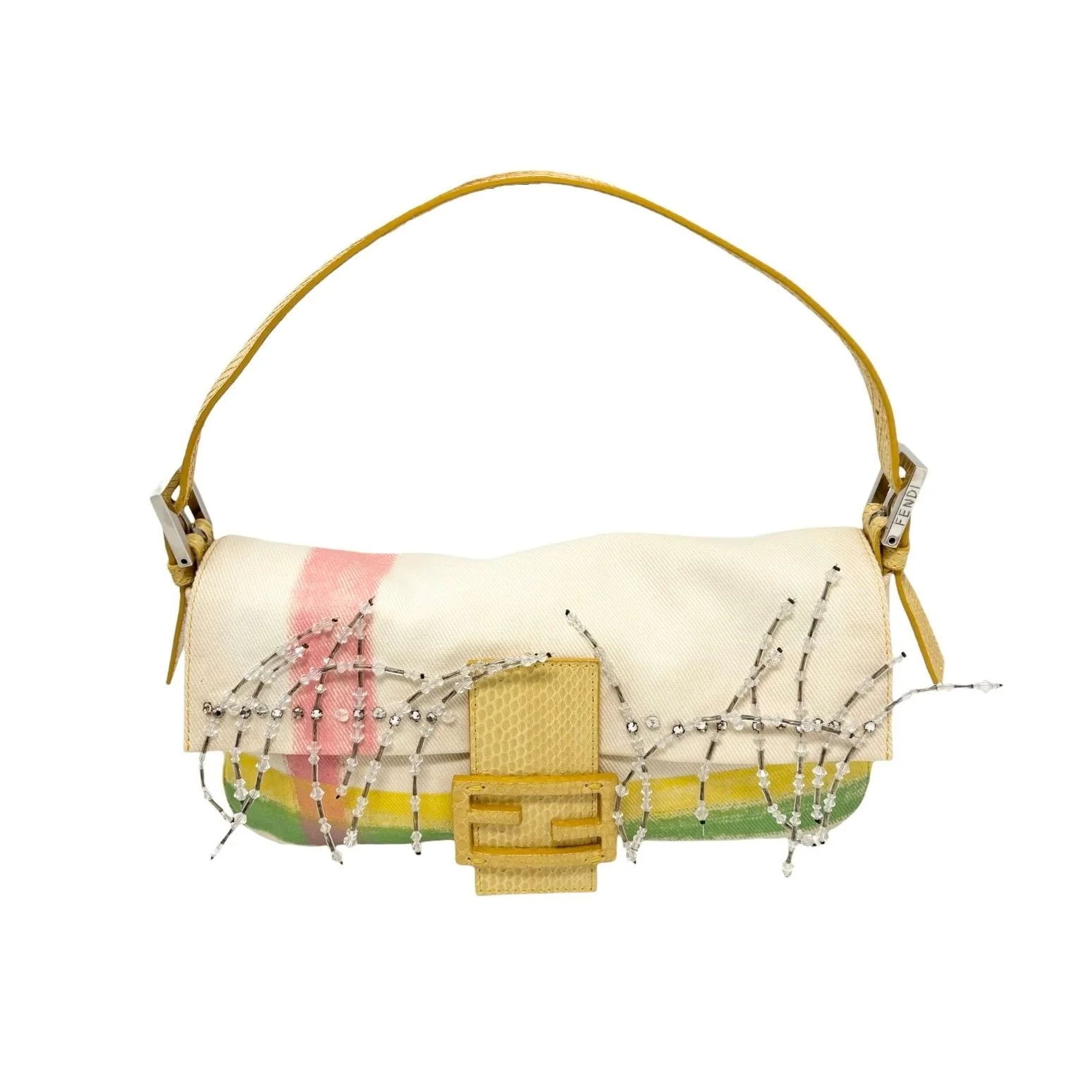 Fendi Pastel Beaded Baguette