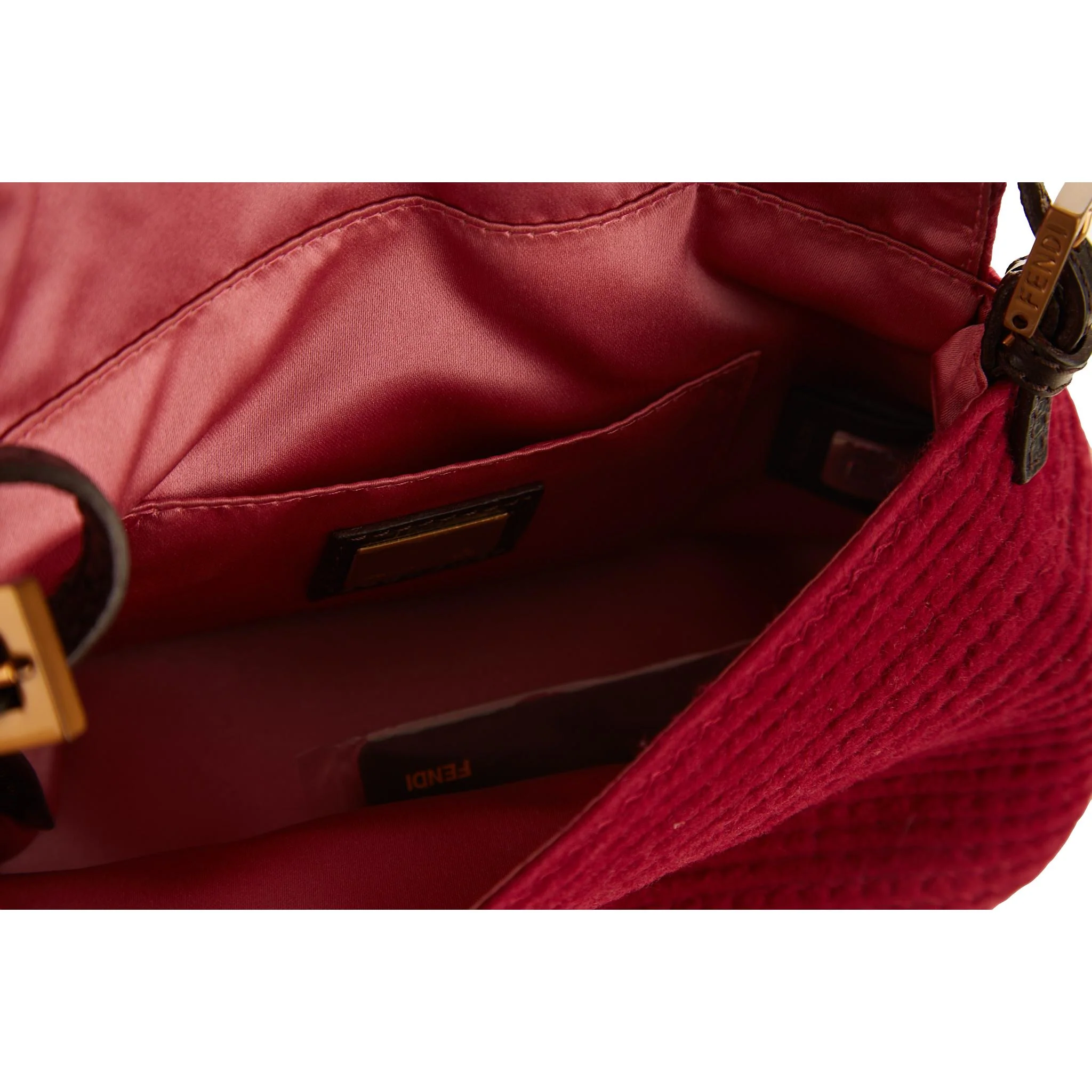 Fendi Red Flower Mini Mamma Baguette - Image 4