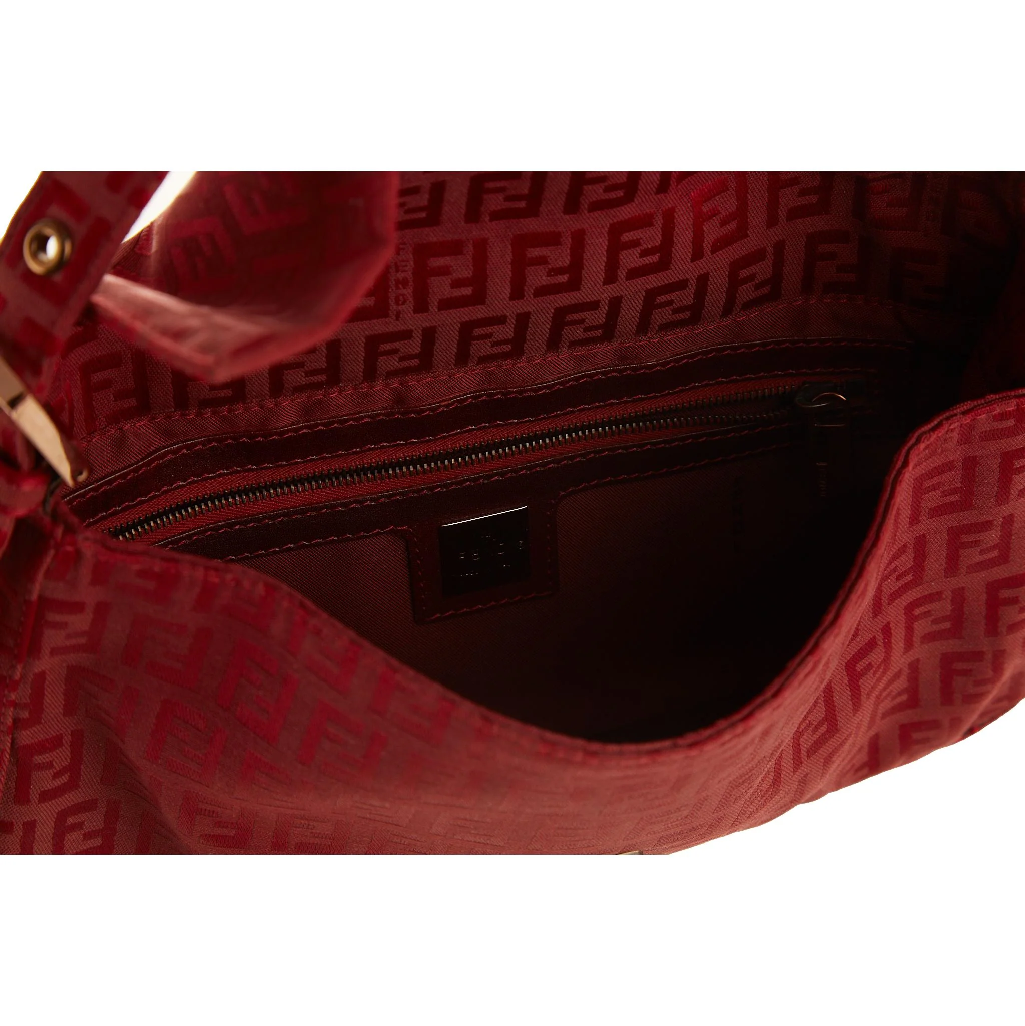 Fendi Red Logo Baguette - Image 4