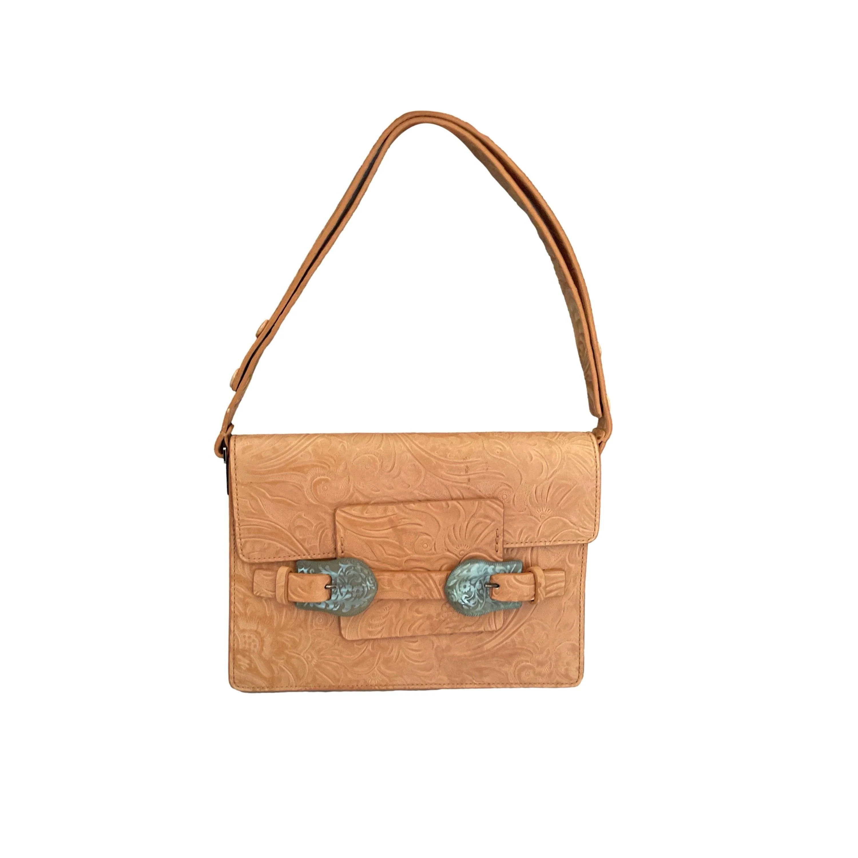 Fendi Tan Textured Shoulder Bag