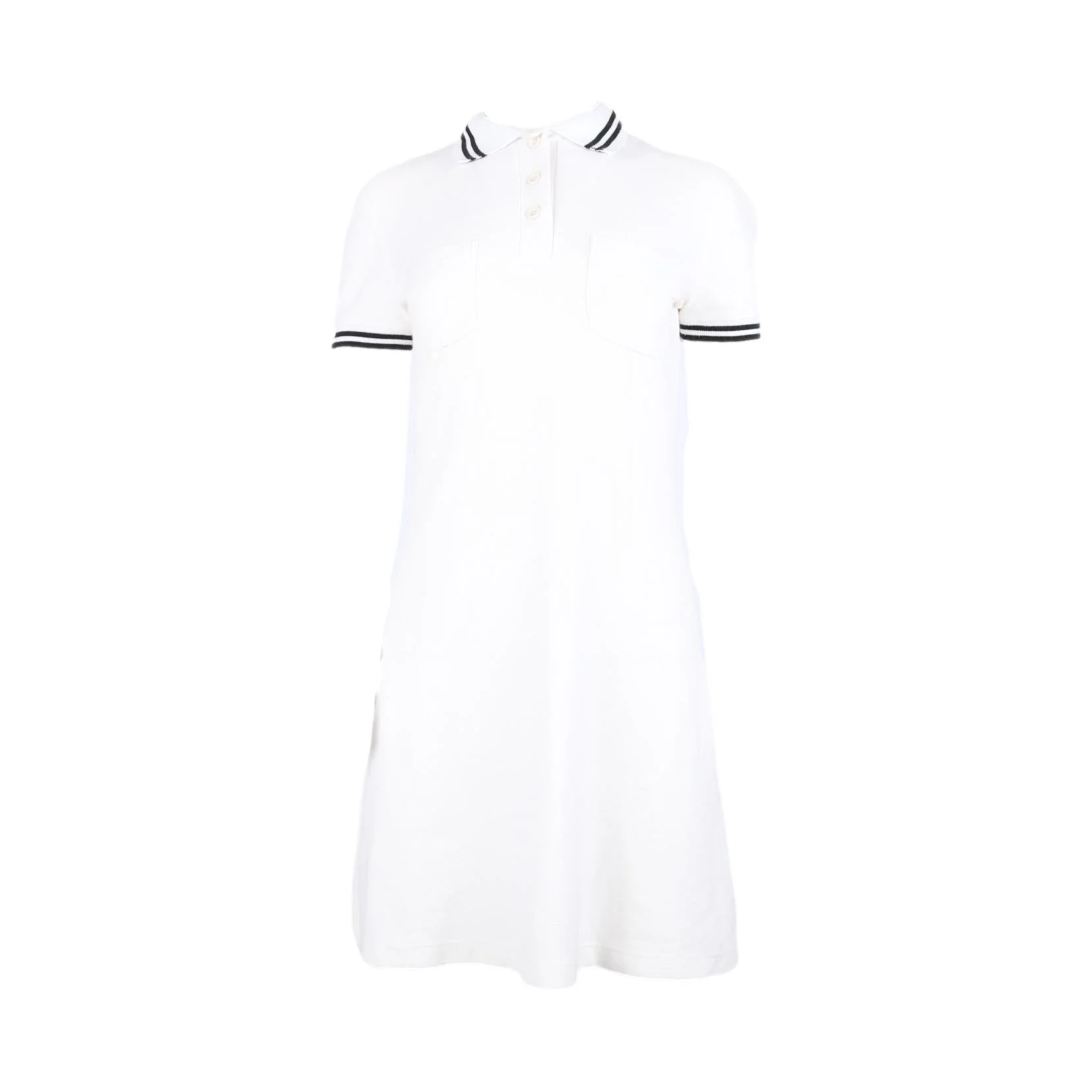 Fendi White Logo Polo Dress