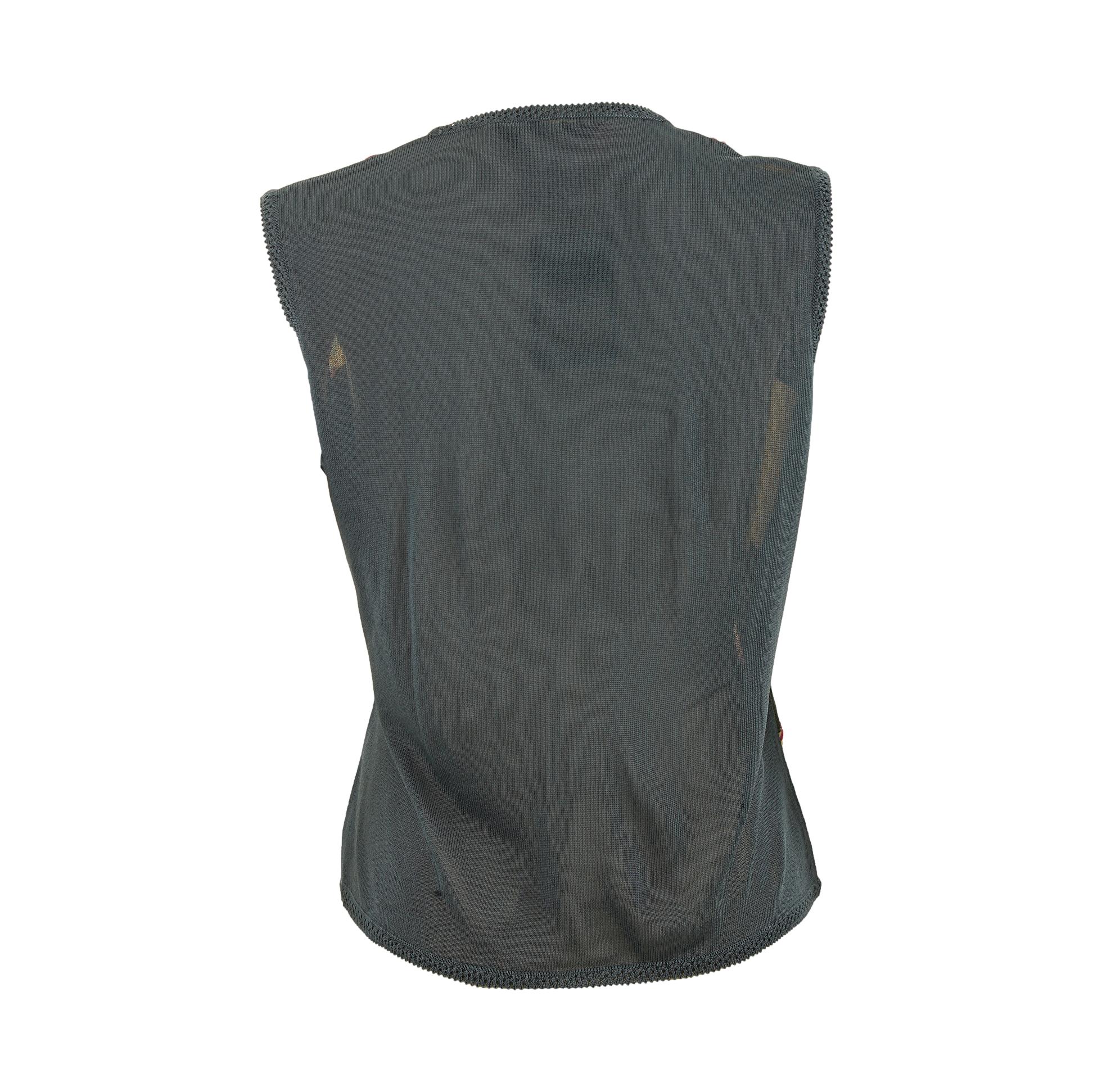 Galliano Multicolor Patchwork Vest - Image 2