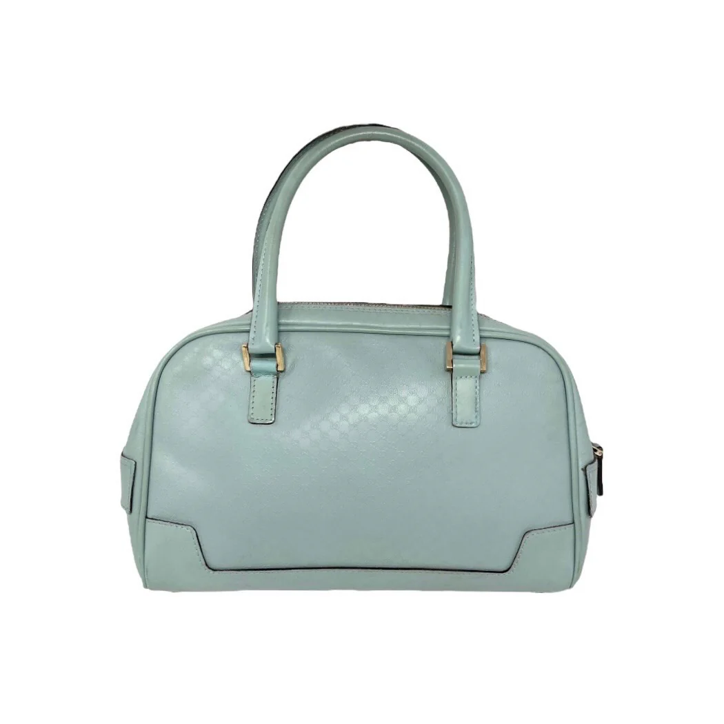 Gucci Baby Blue Mini Logo Top Handle Bag - Image 2