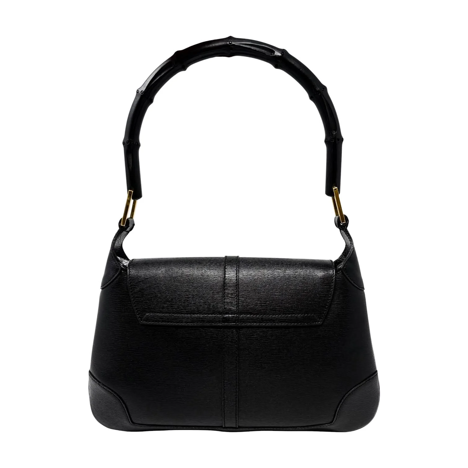 Gucci Black Bamboo Shoulder Bag - Image 2