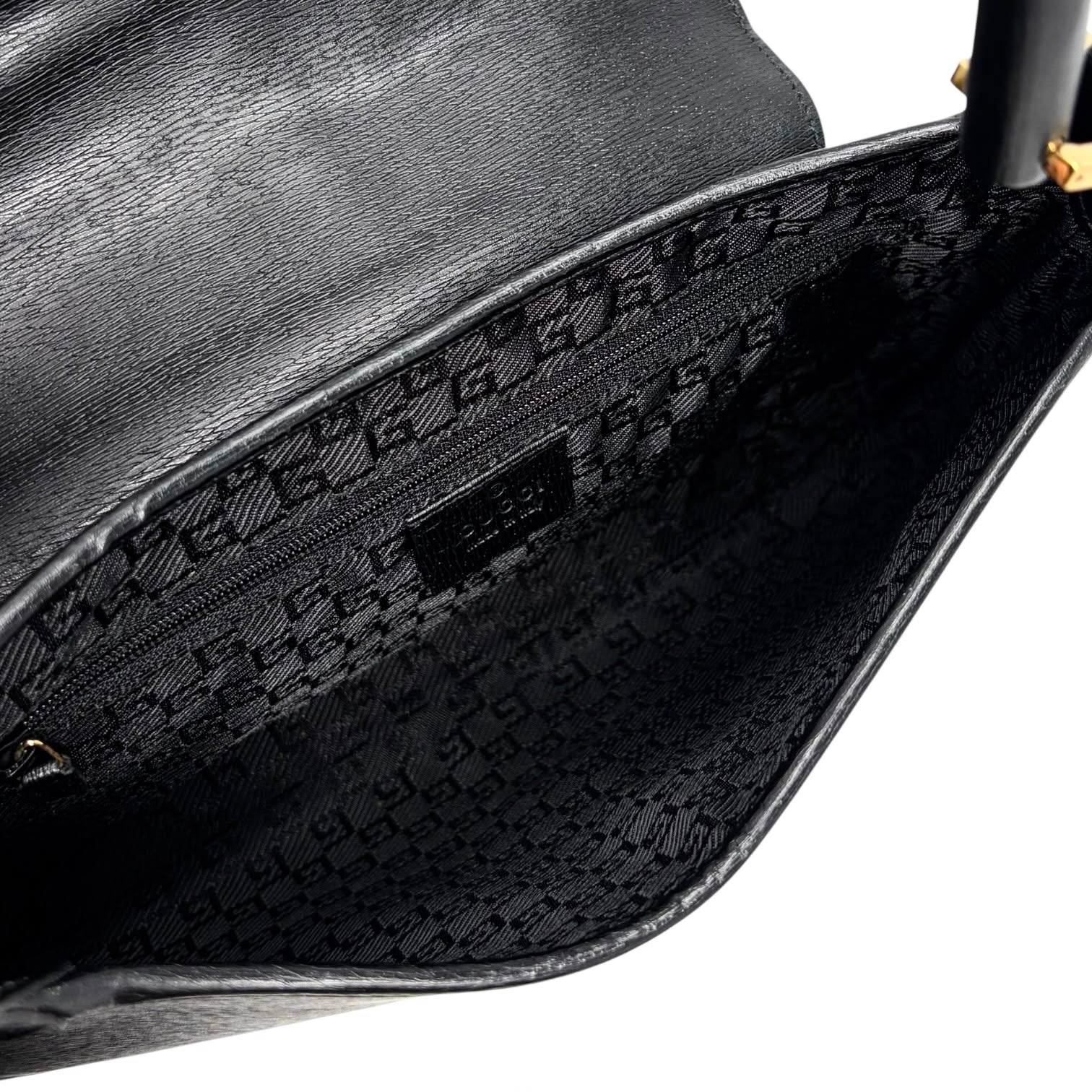 Gucci Black Bamboo Shoulder Bag - Image 3