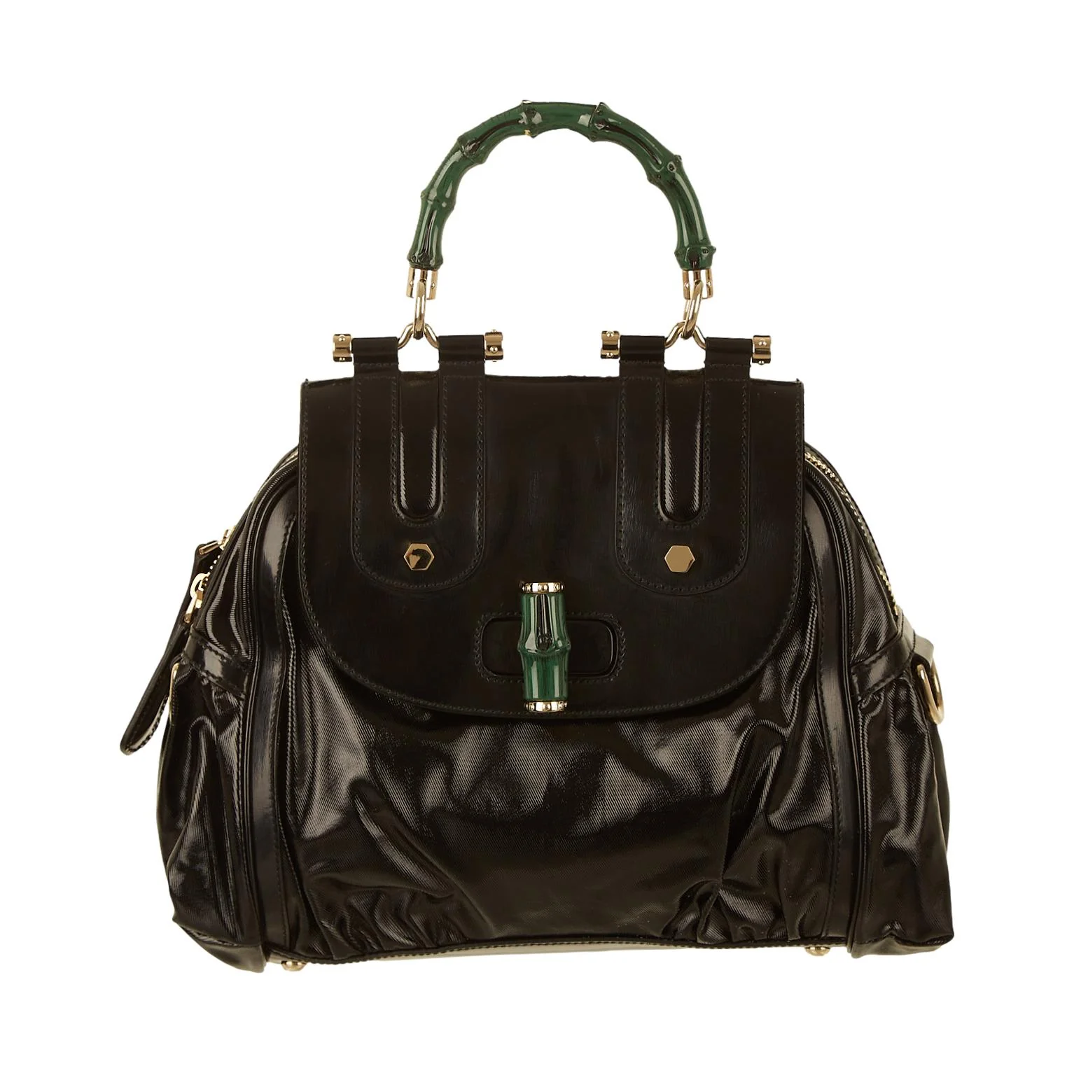 Gucci Black Bamboo 2Way bag