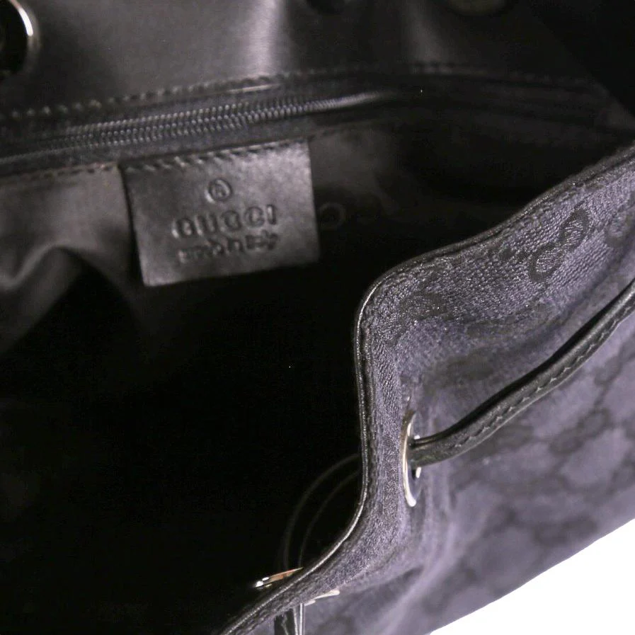 Gucci Black Bamboo Top Handle Bag - Image 3