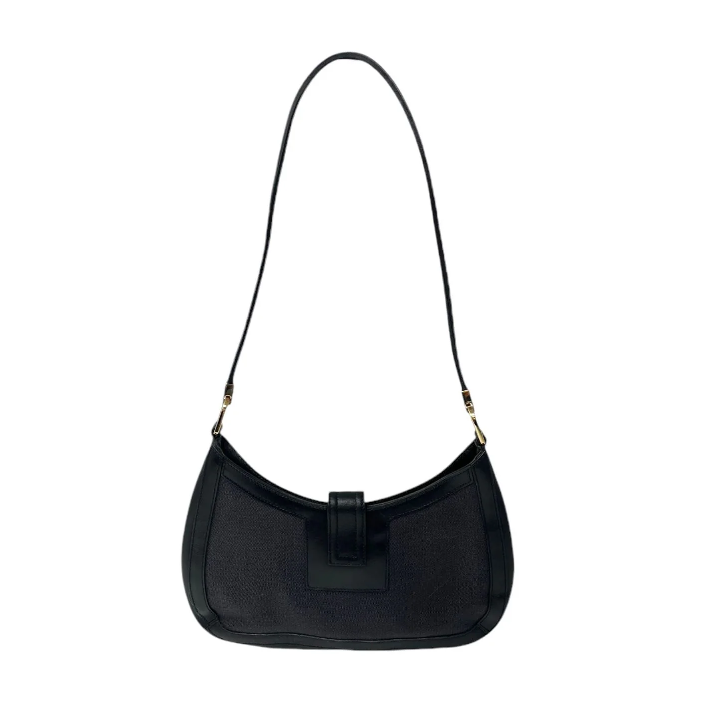 Gucci Black Canvas Shoulder Bag - Image 2