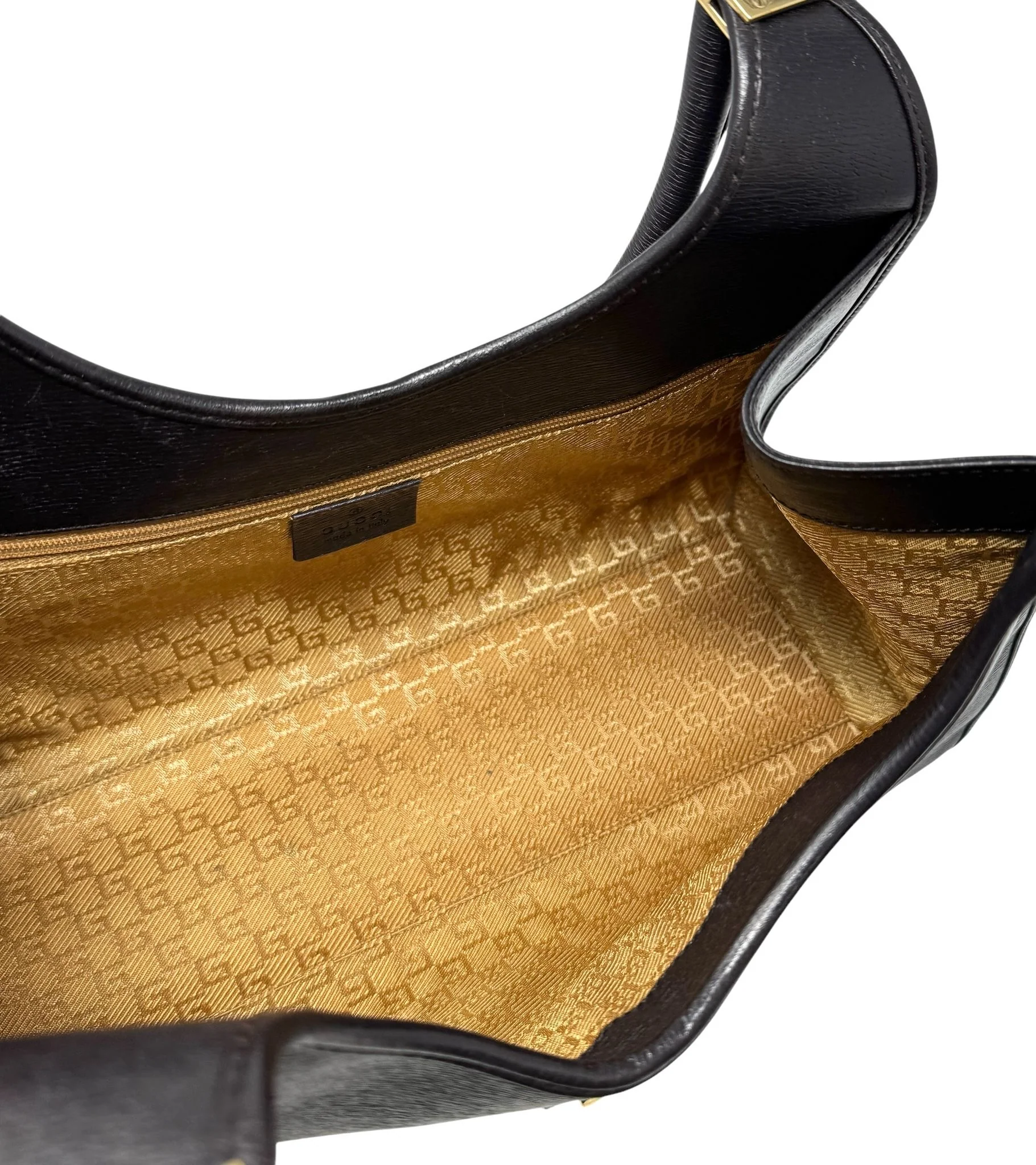 Gucci Black Leather Shoulder Bag - Image 4