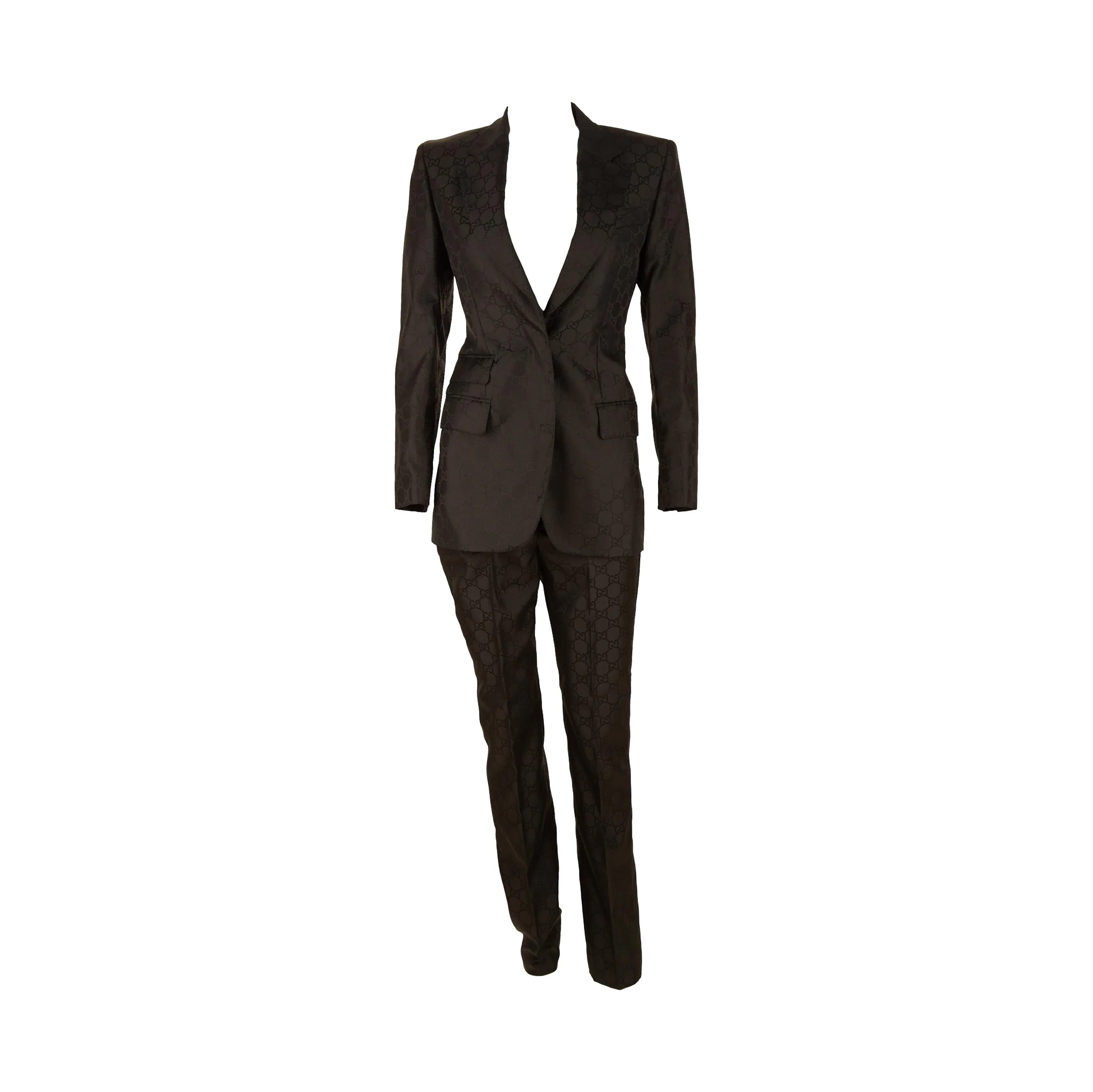 Gucci Brown Logo Suit Set