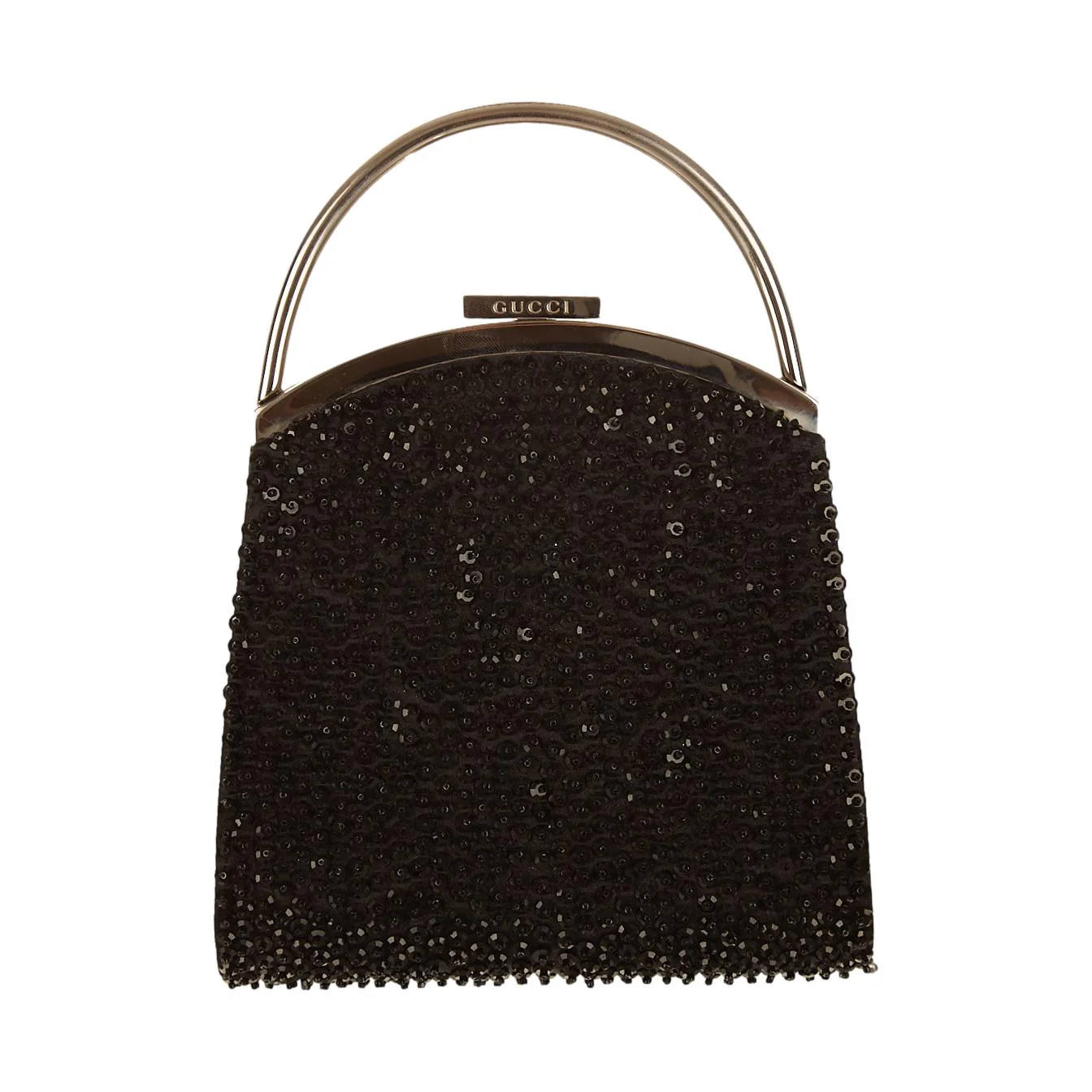 Gucci Black Rhinestone Top Handle Bag