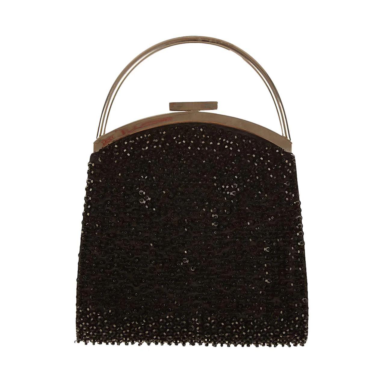 Gucci Black Rhinestone Top Handle Bag - Image 2