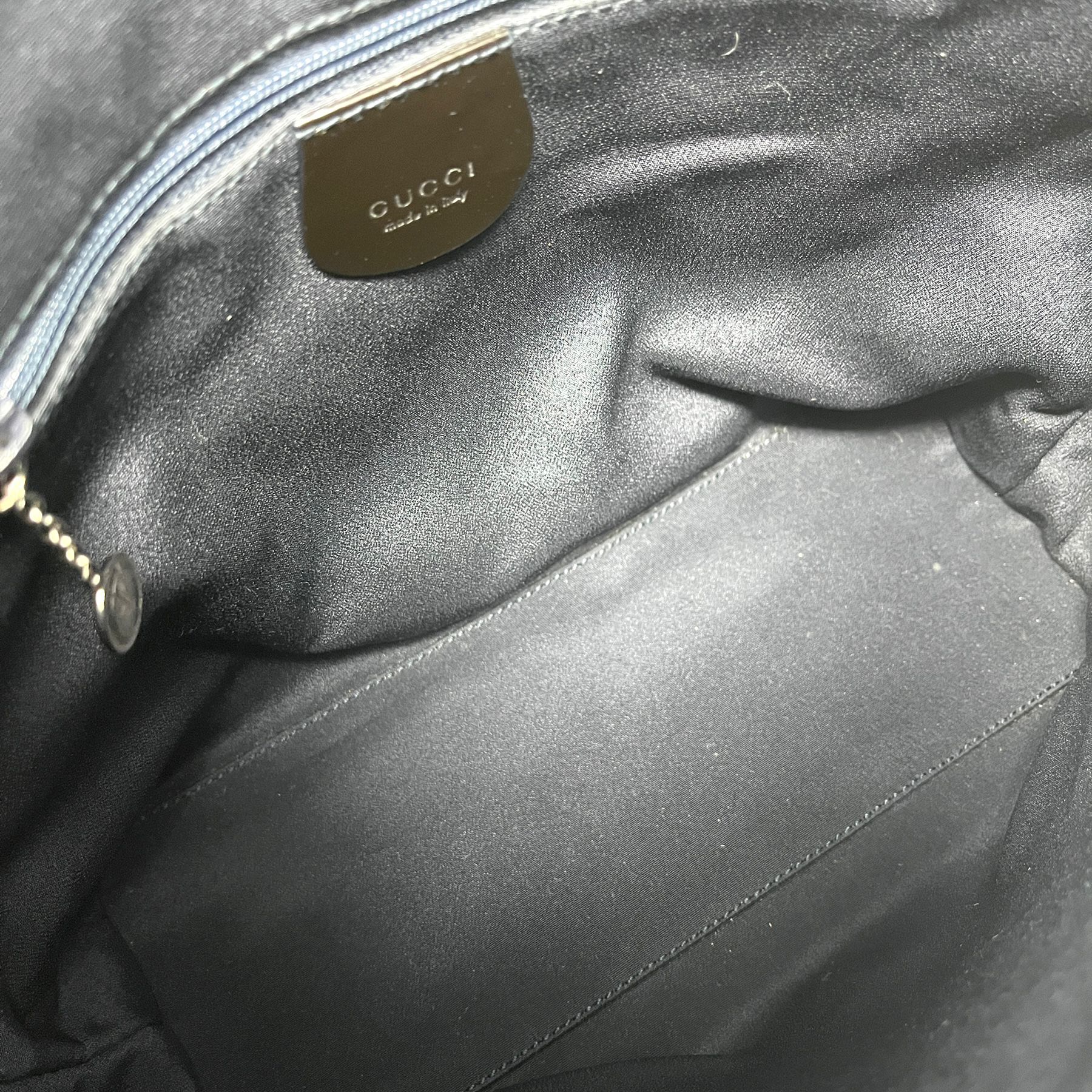 Gucci Blue Velvet Shoulder Bag - Image 4