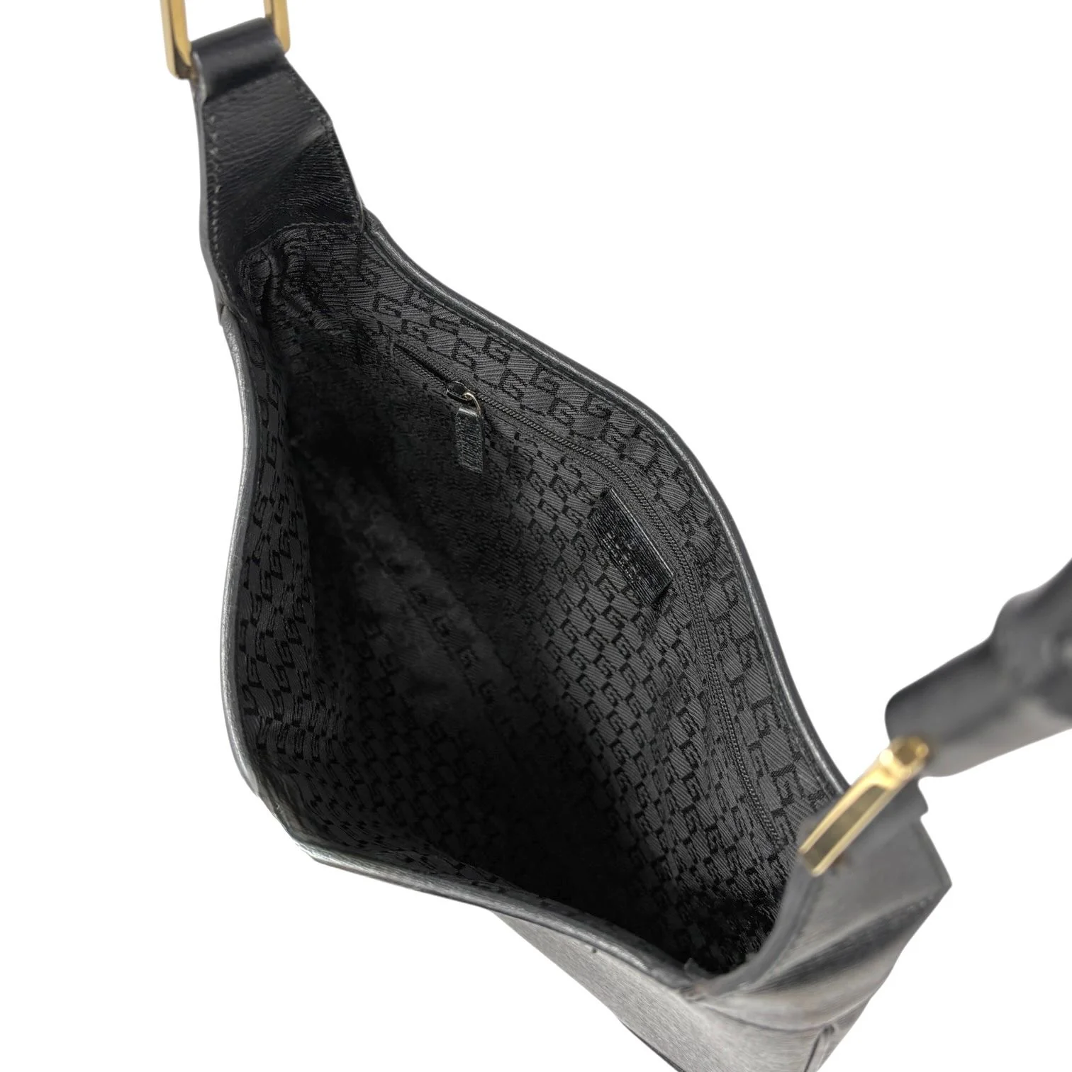 Gucci Black Bamboo Shoulder Bag - Image 3