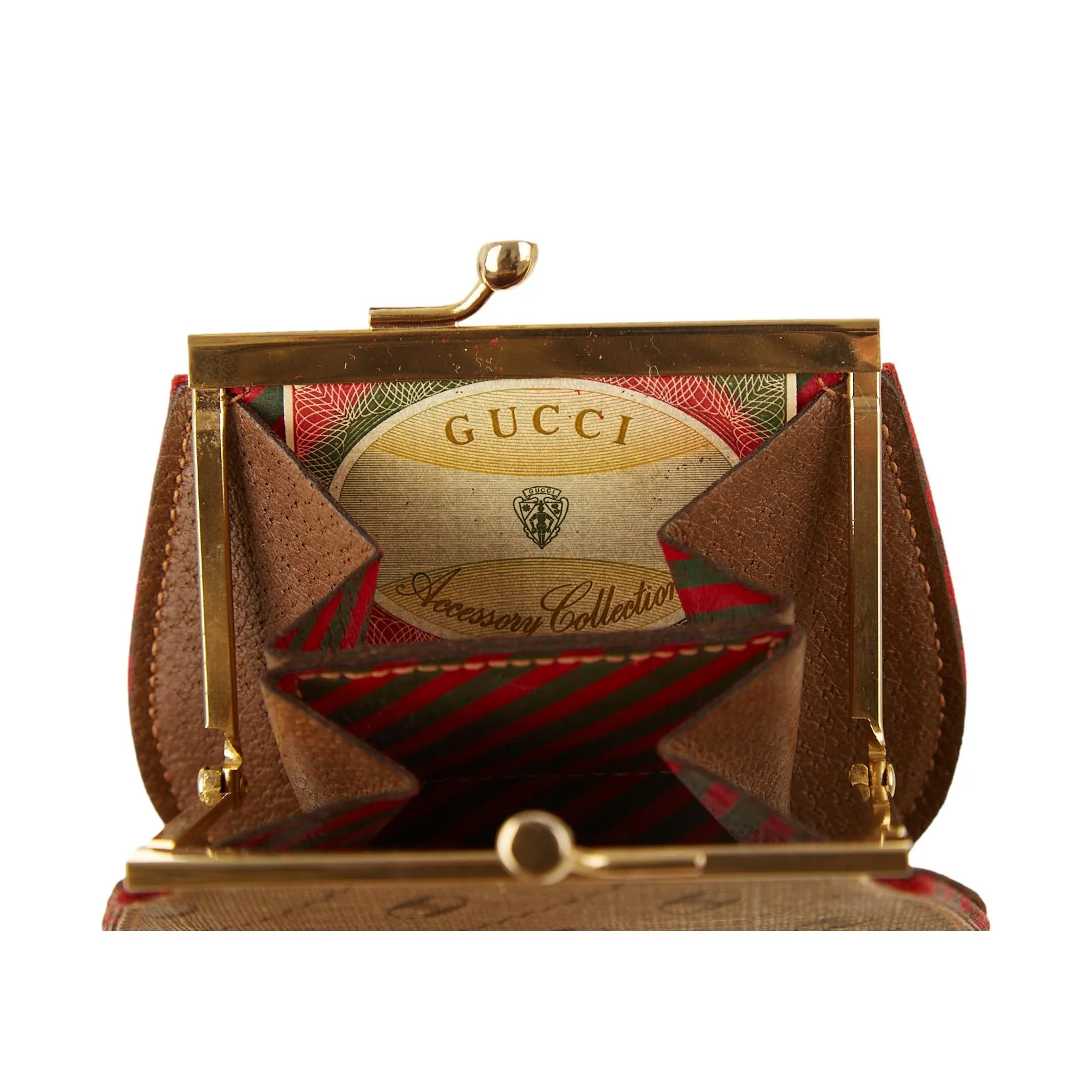 Gucci Brown Kiss Lock Wallet - Image 4