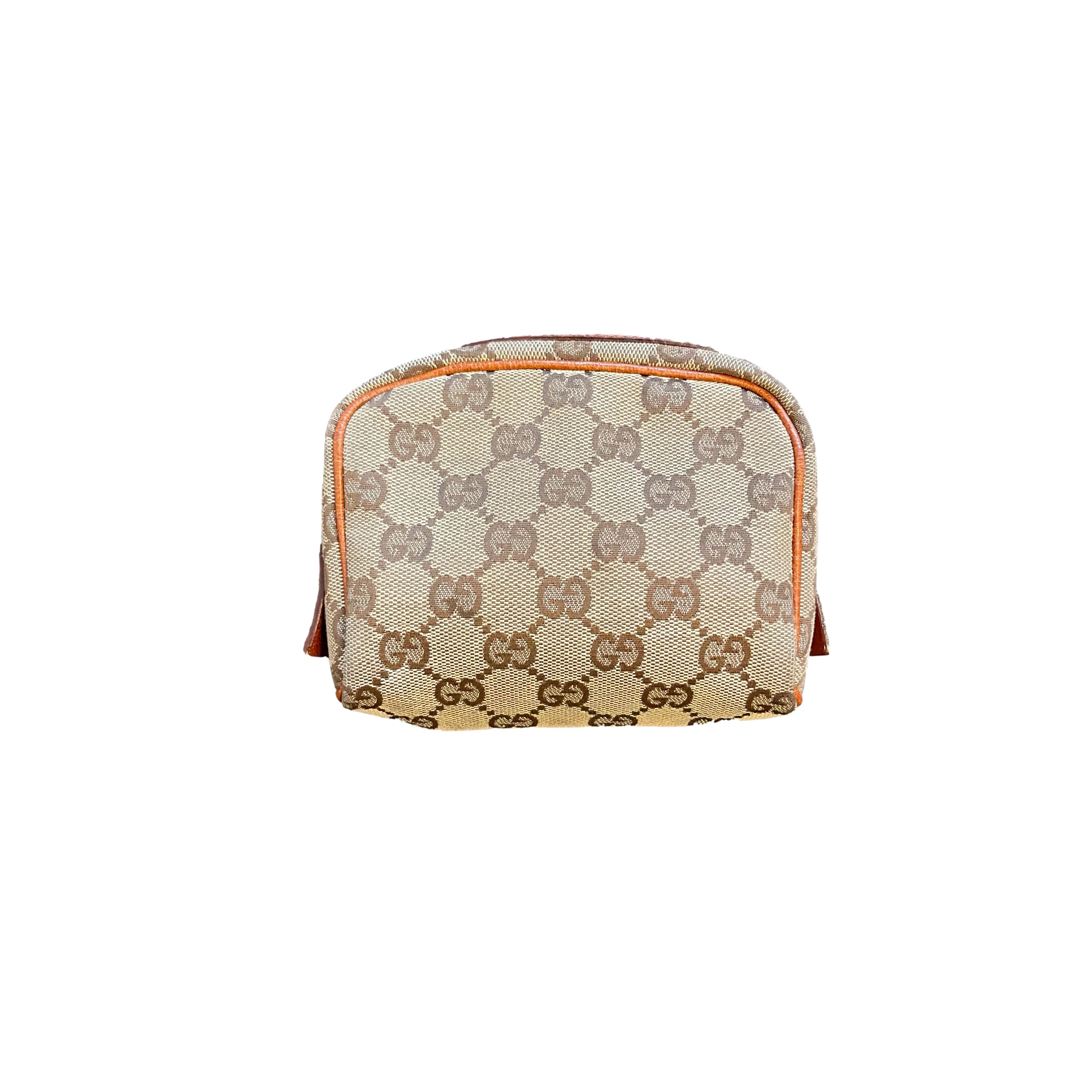 Gucci Brown Mini Logo Pouch