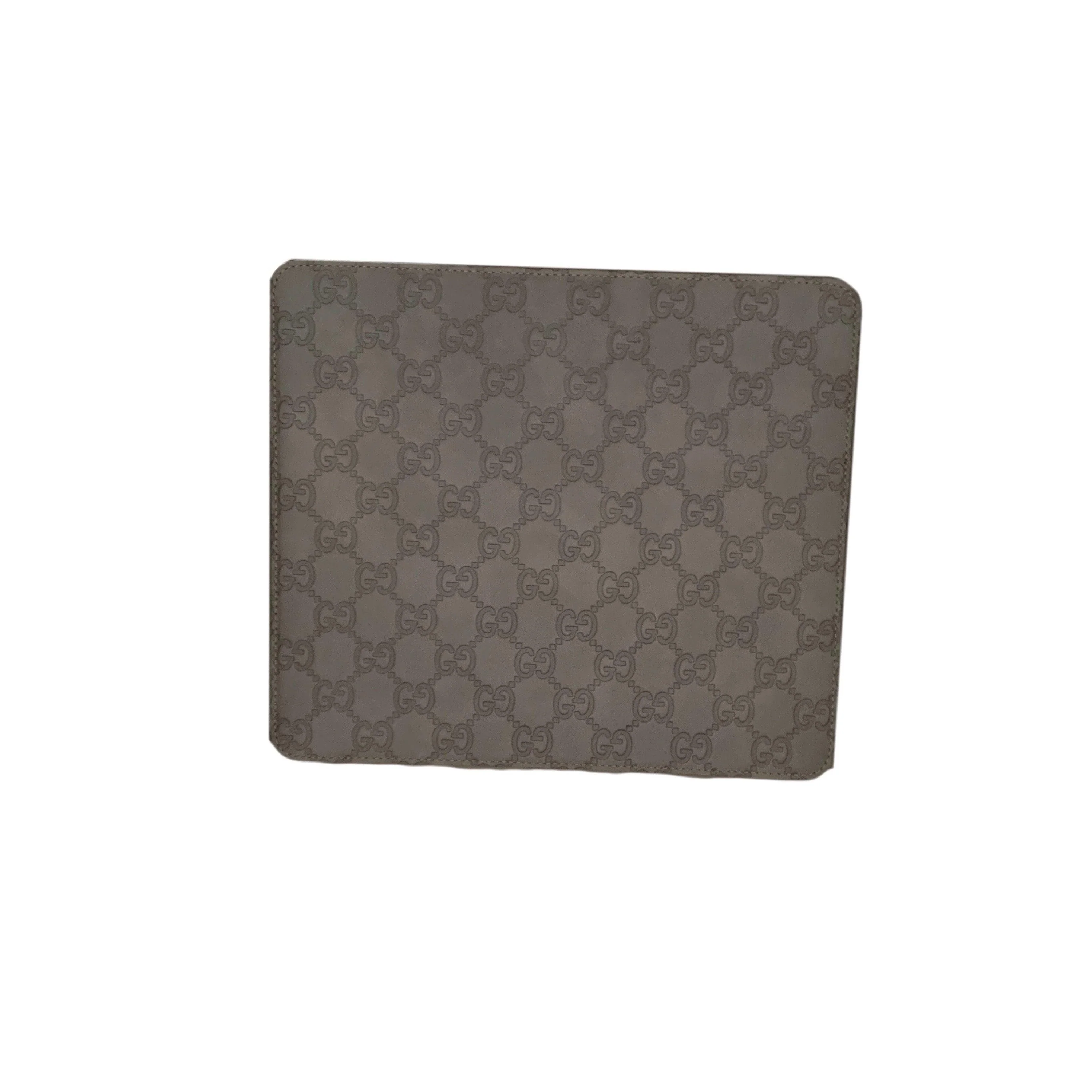 Gucci Brown Monogram Leather Mousepad