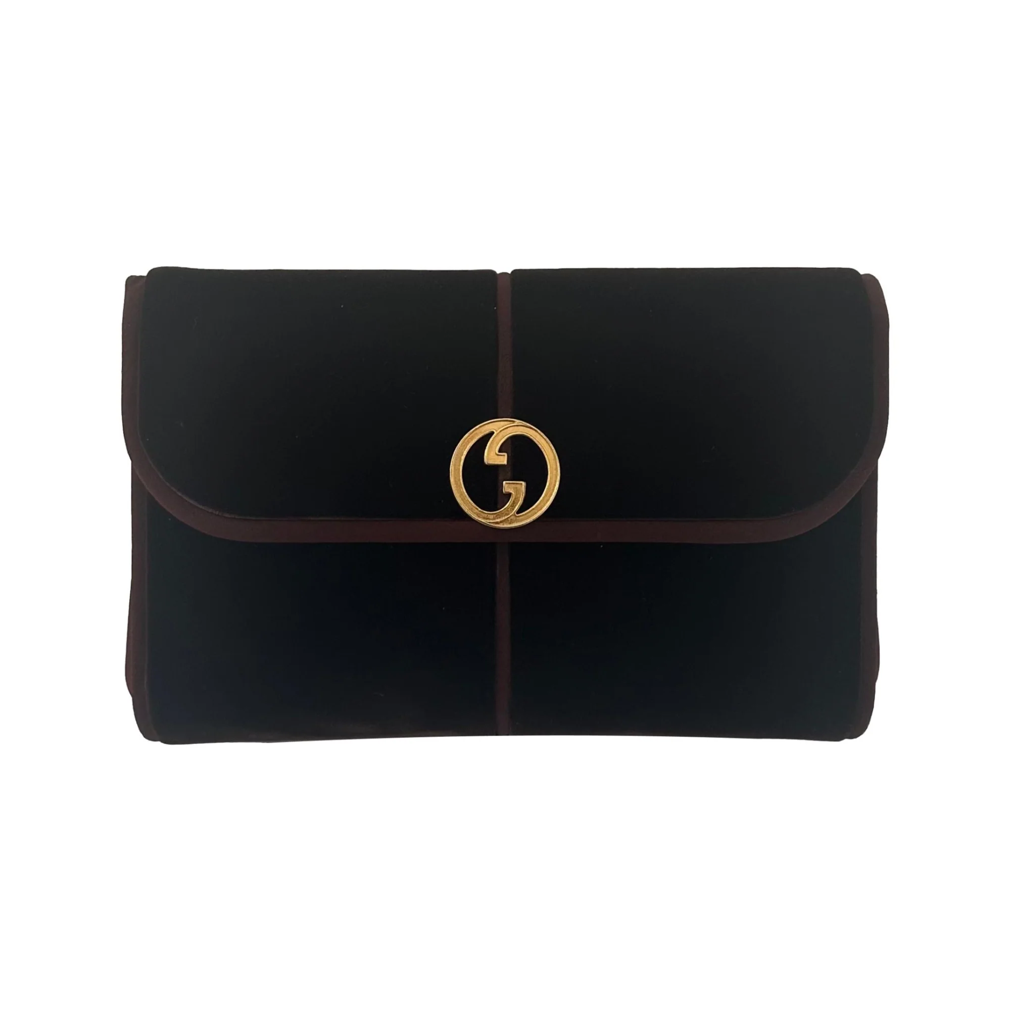 Gucci Brown Velvet Shoulder Bag