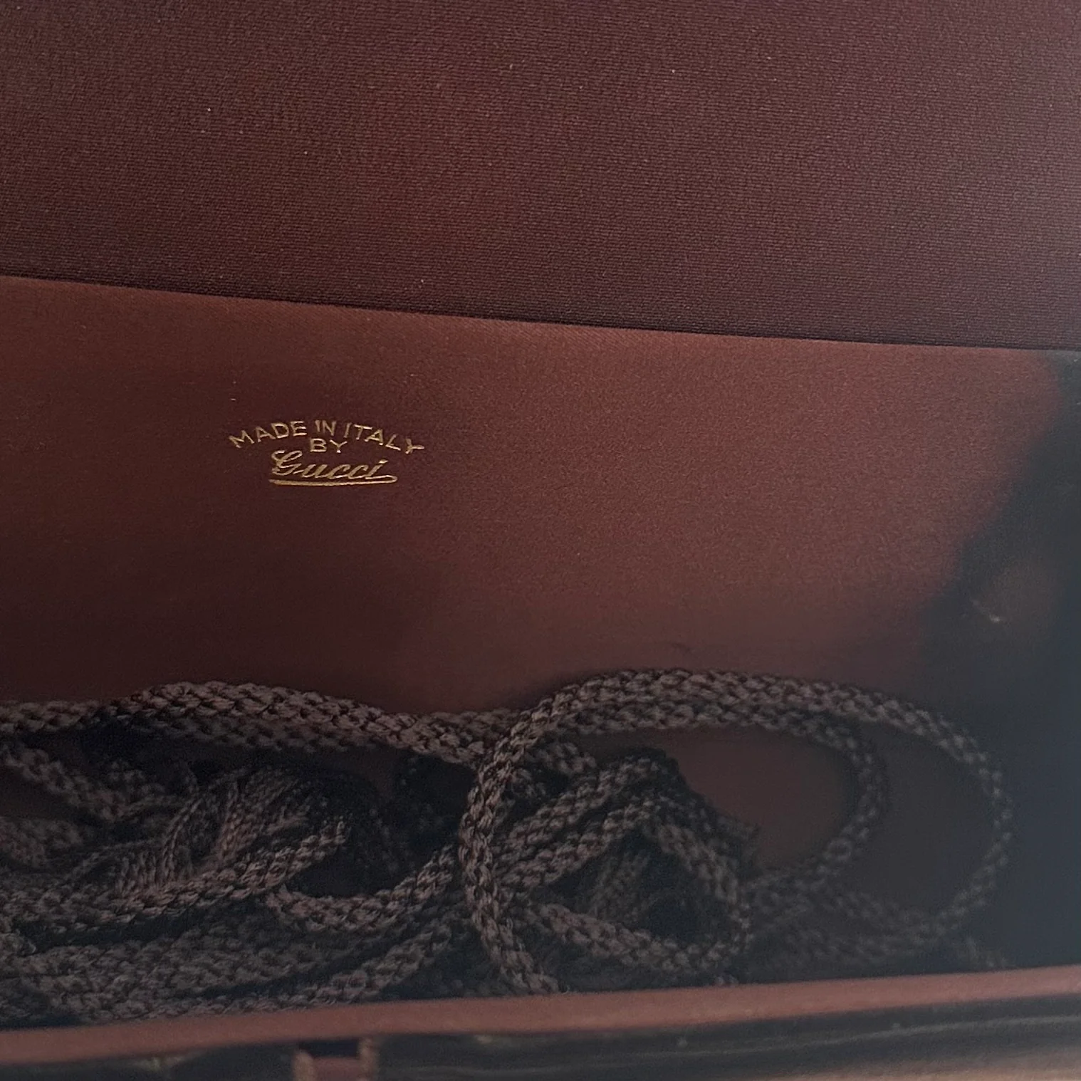 Gucci Brown Velvet Shoulder Bag - Image 3