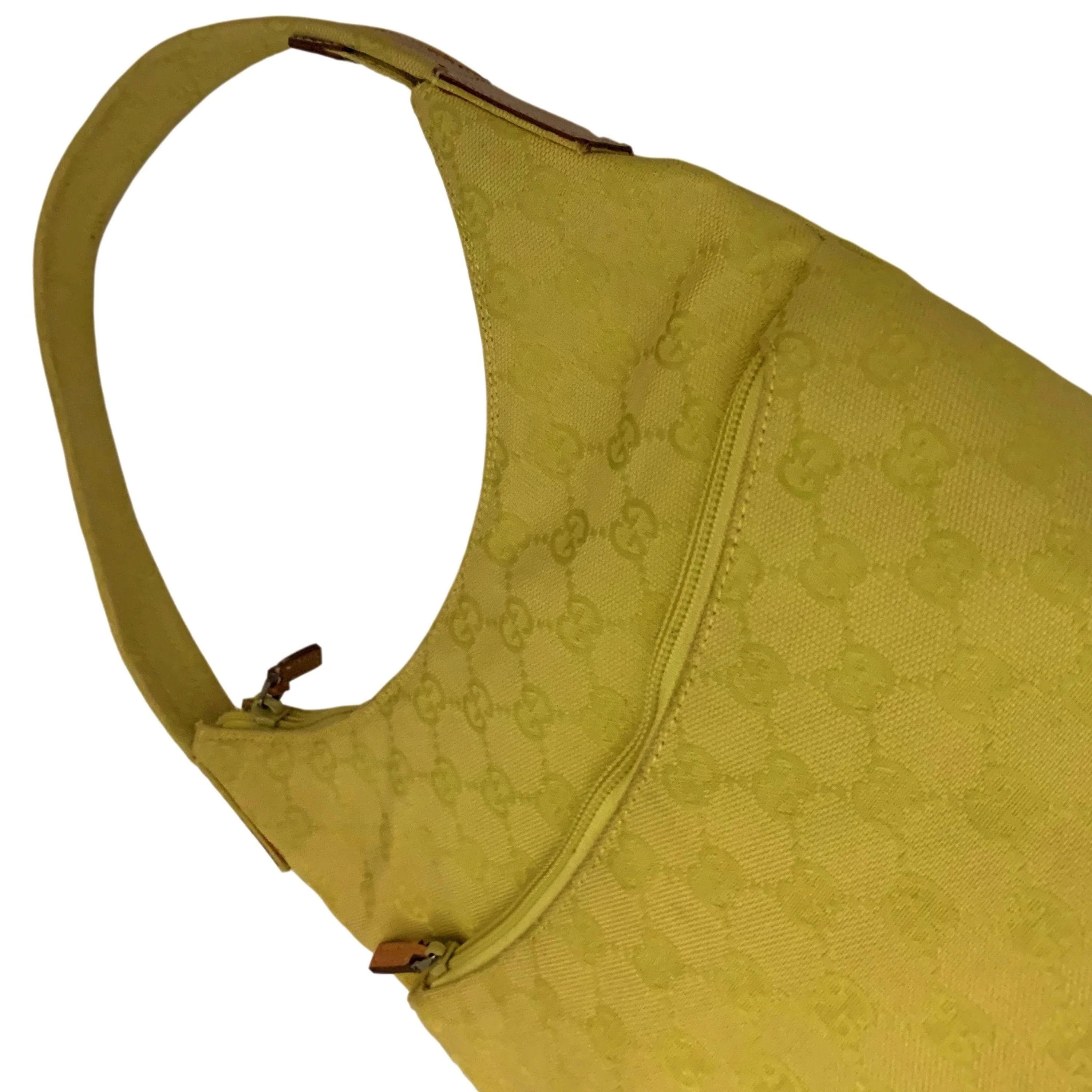 Gucci Green Monogram Shoulder Bag - Image 3