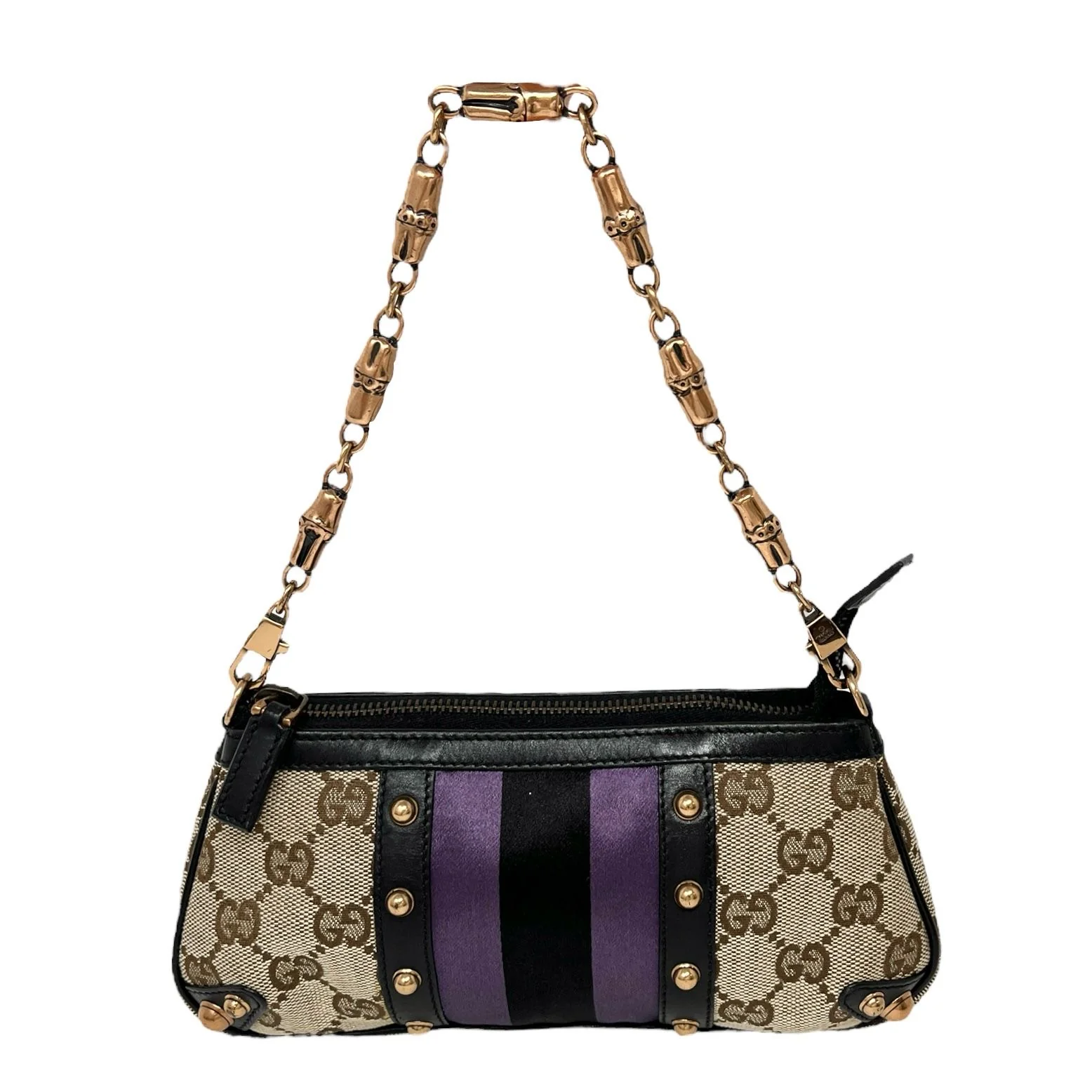 Gucci Mini Purple Chain Bag - Image 2
