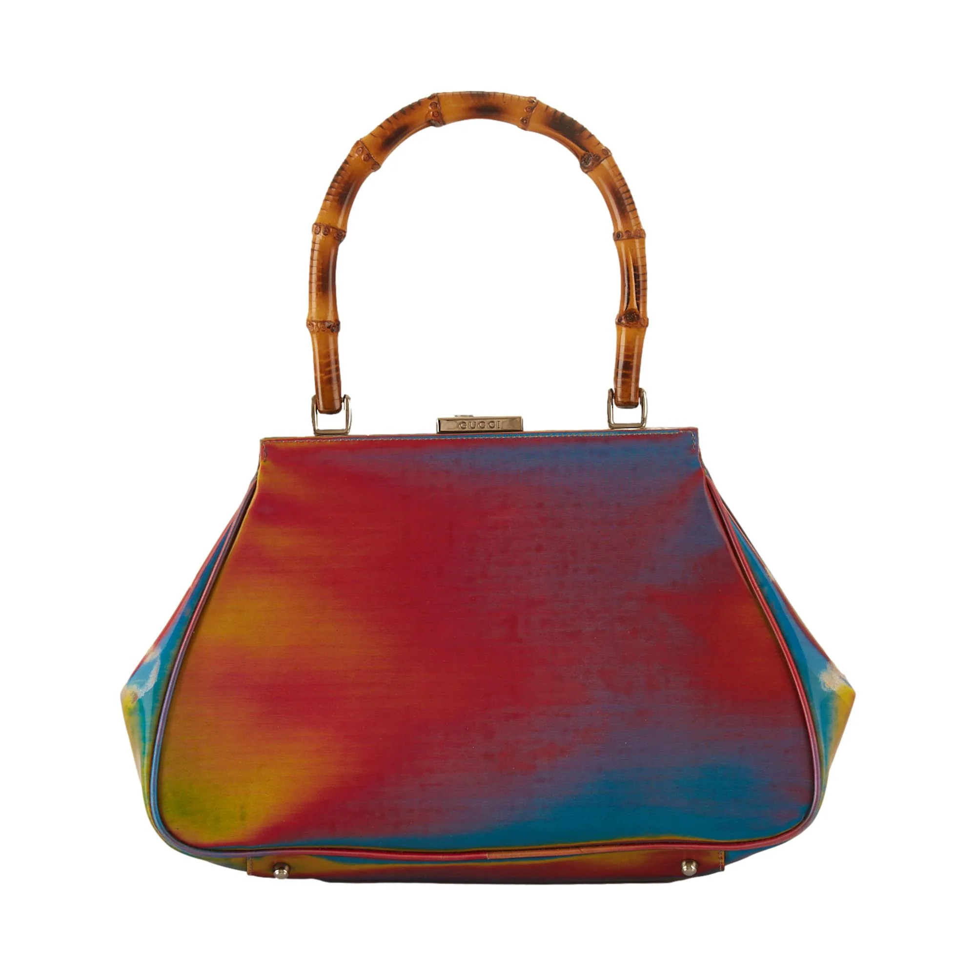 Gucci Multicolor Holographic Bamboo Top Handle